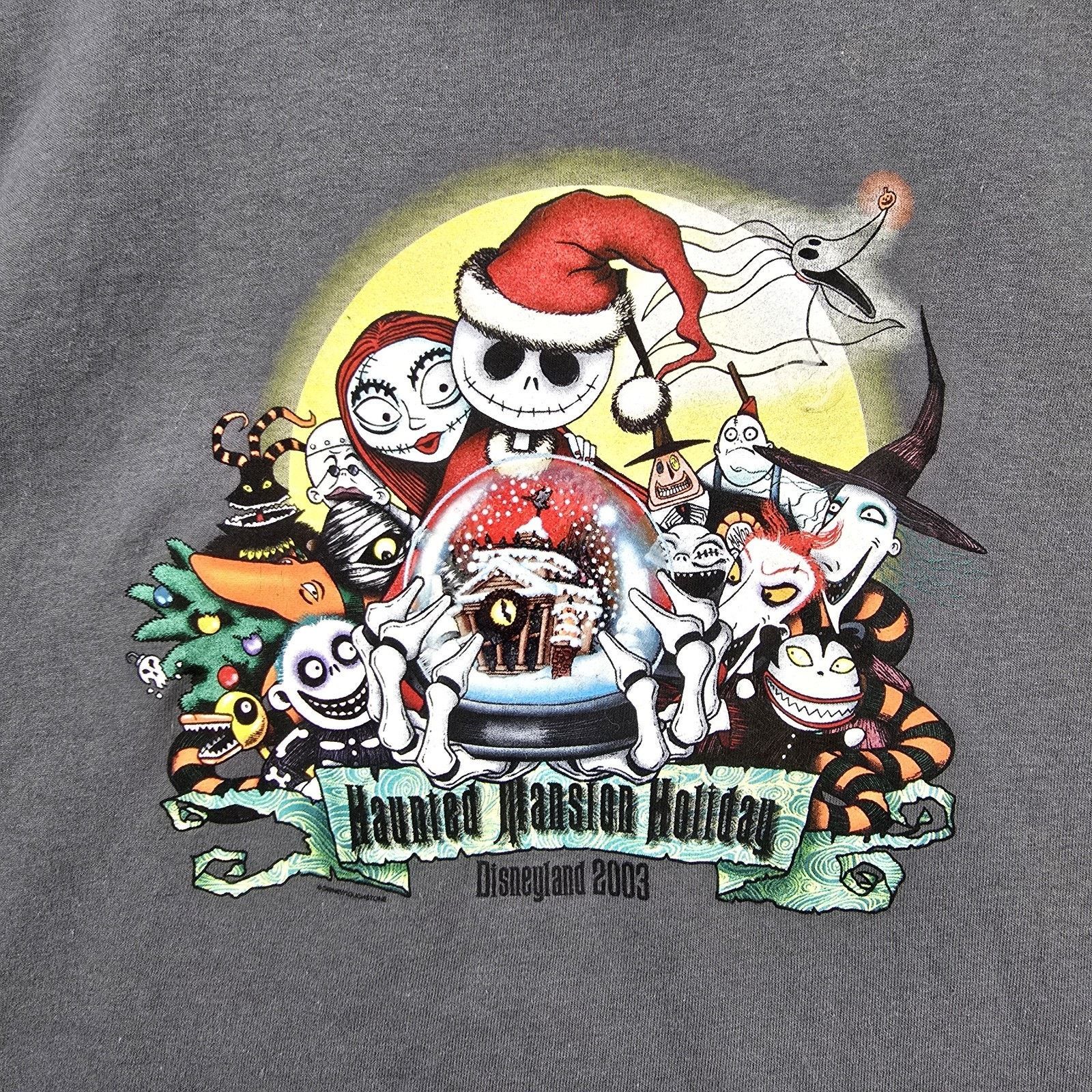 Disney Vtg Disneyland Haunted Mansion Shirt XXL Nightmare Christmas Size US XXL / EU 58 / 5 - 3 Thumbnail