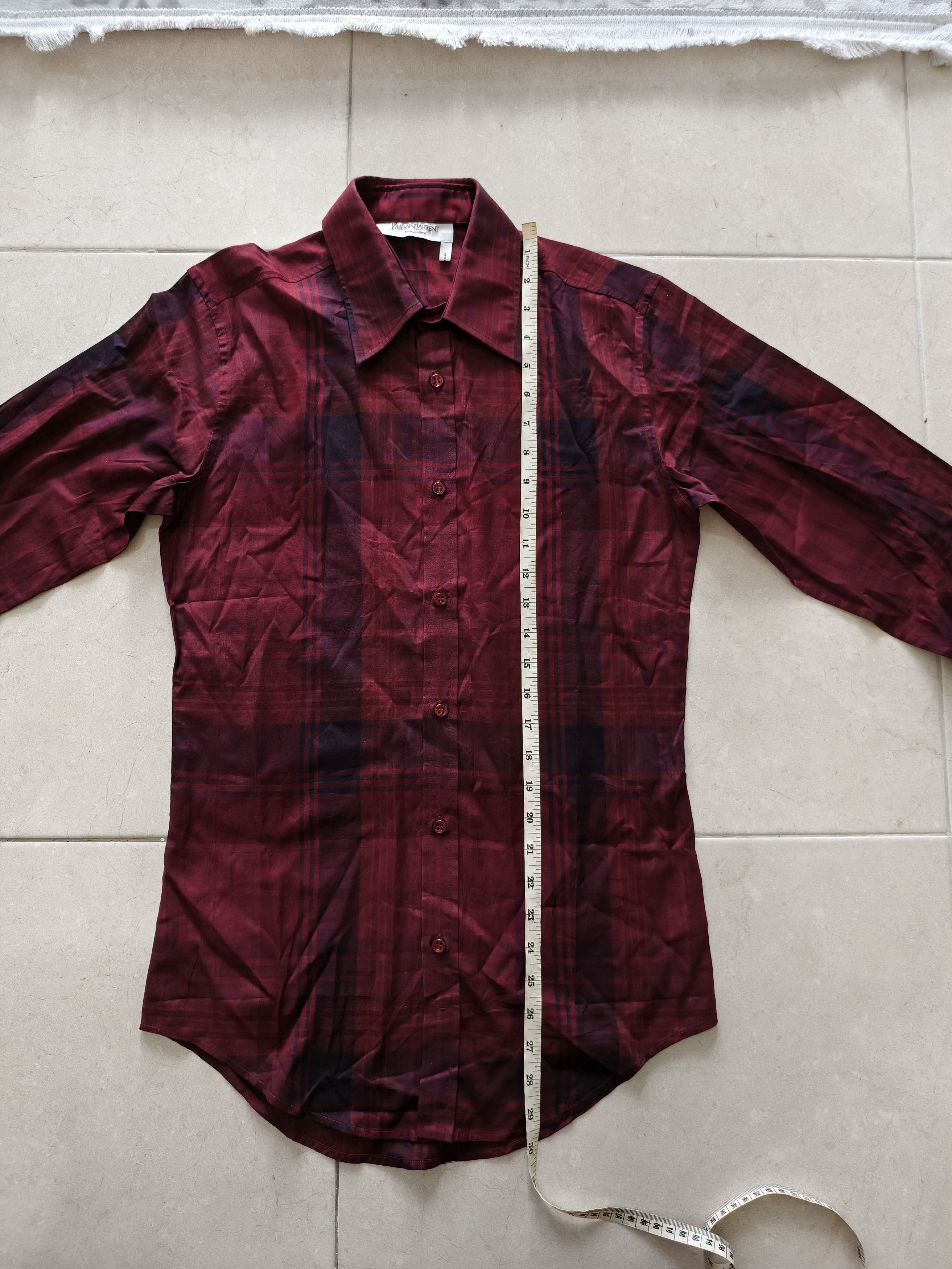Yves Saint Laurent 🔥STEALS🔥Very Rare Yves saint Laurent Tartan Plaid Shirt Size US S / EU 44-46 / 1 - 10 Thumbnail
