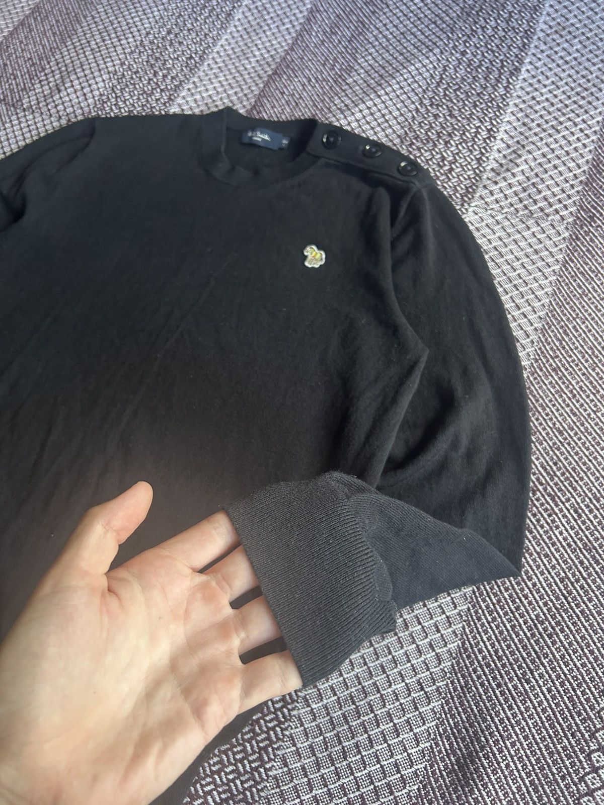 Paul Smith Paul Smith Jeans Wool & Cotton Sweater Solid Style Size L Size US L / EU 52-54 / 3 - 5 Thumbnail