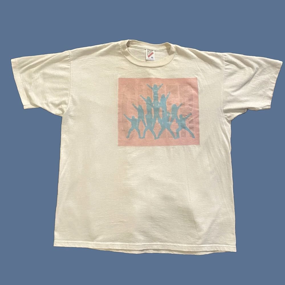 Jerzees VINTAGE Jerzees T-Shirt Cheerleading White XL Men 90s USA Crew Neck Short Sleeve 50/50 Single Stitch Graphic Print Size US XL / EU 56 / 4 - 1 Thumbnail