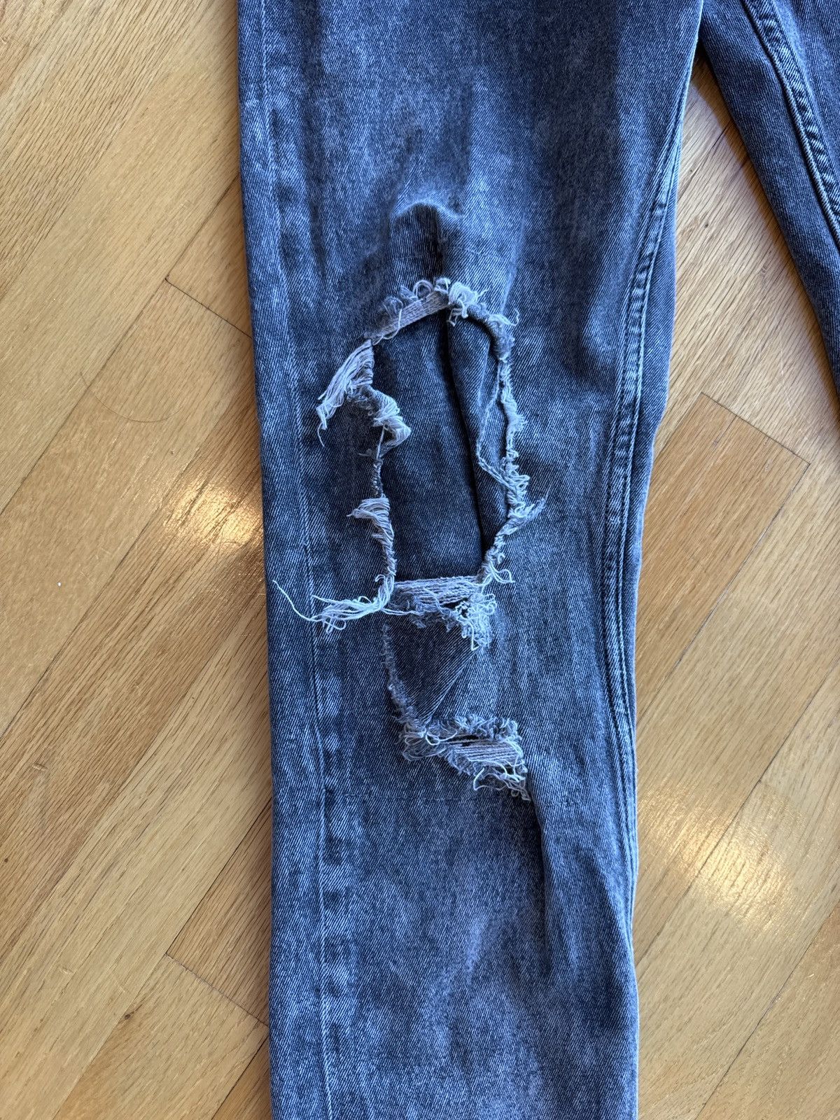 Ksubi Ksubi Distressed Skinny Denim Black Washed Size US 32 / EU 48 - 8 Thumbnail