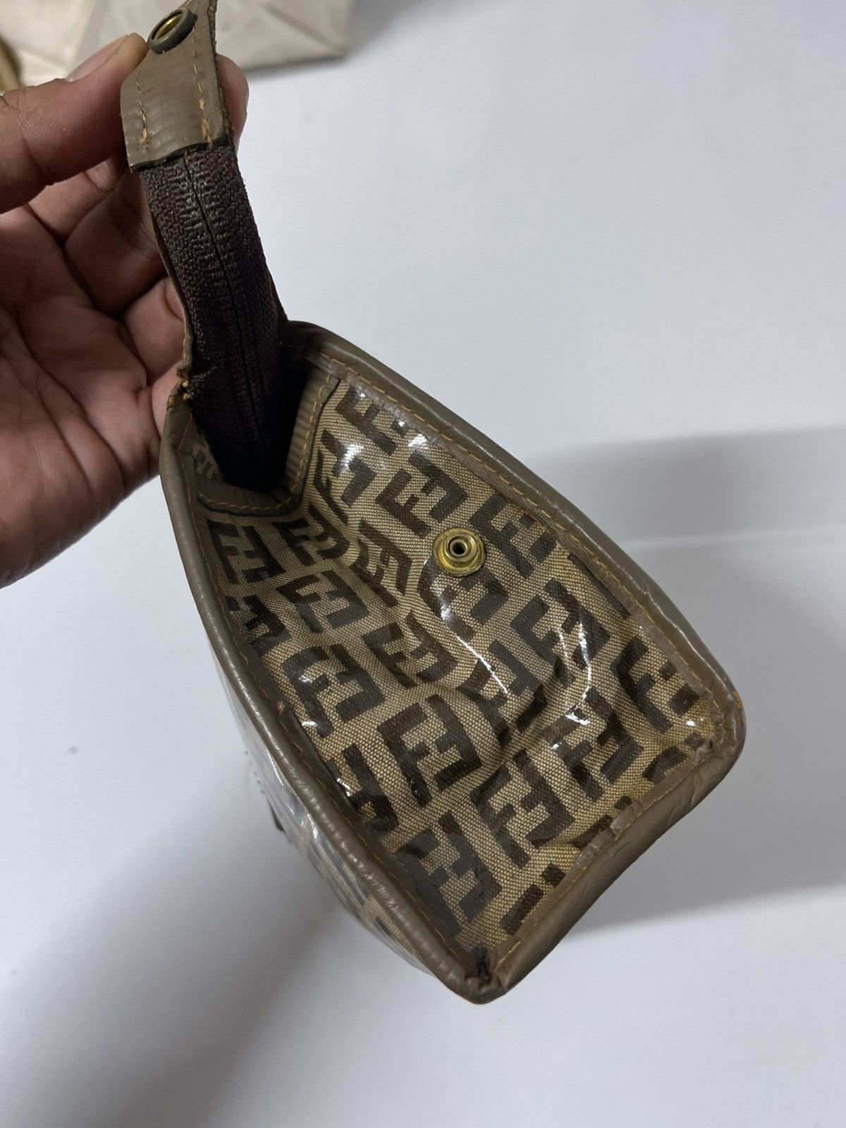 Fendi Vintage Fendi Monogram Clutch Bag Size ONE SIZE - 9 Thumbnail