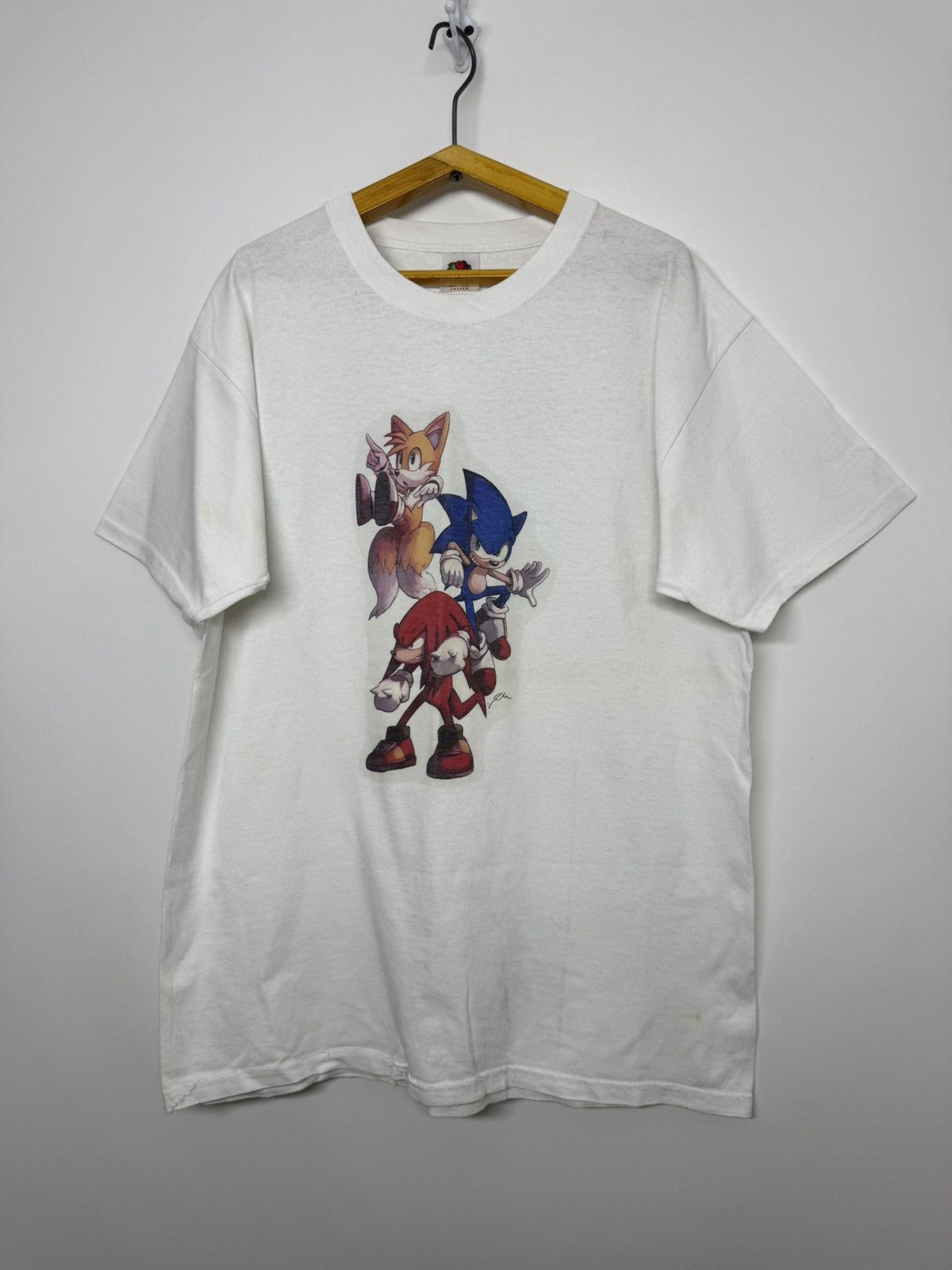 Fruit Of The Loom VINTAGE SONIC THE HEDGEHOG GRAPHIC TEE Size US L / EU 52-54 / 3 - 4 Thumbnail