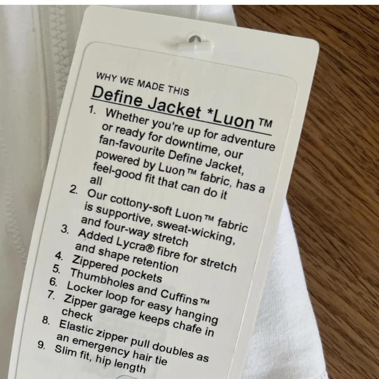 Lululemon Lululemon Define Jacket Luon White Size L / US 10 / IT 46 - 6 Thumbnail