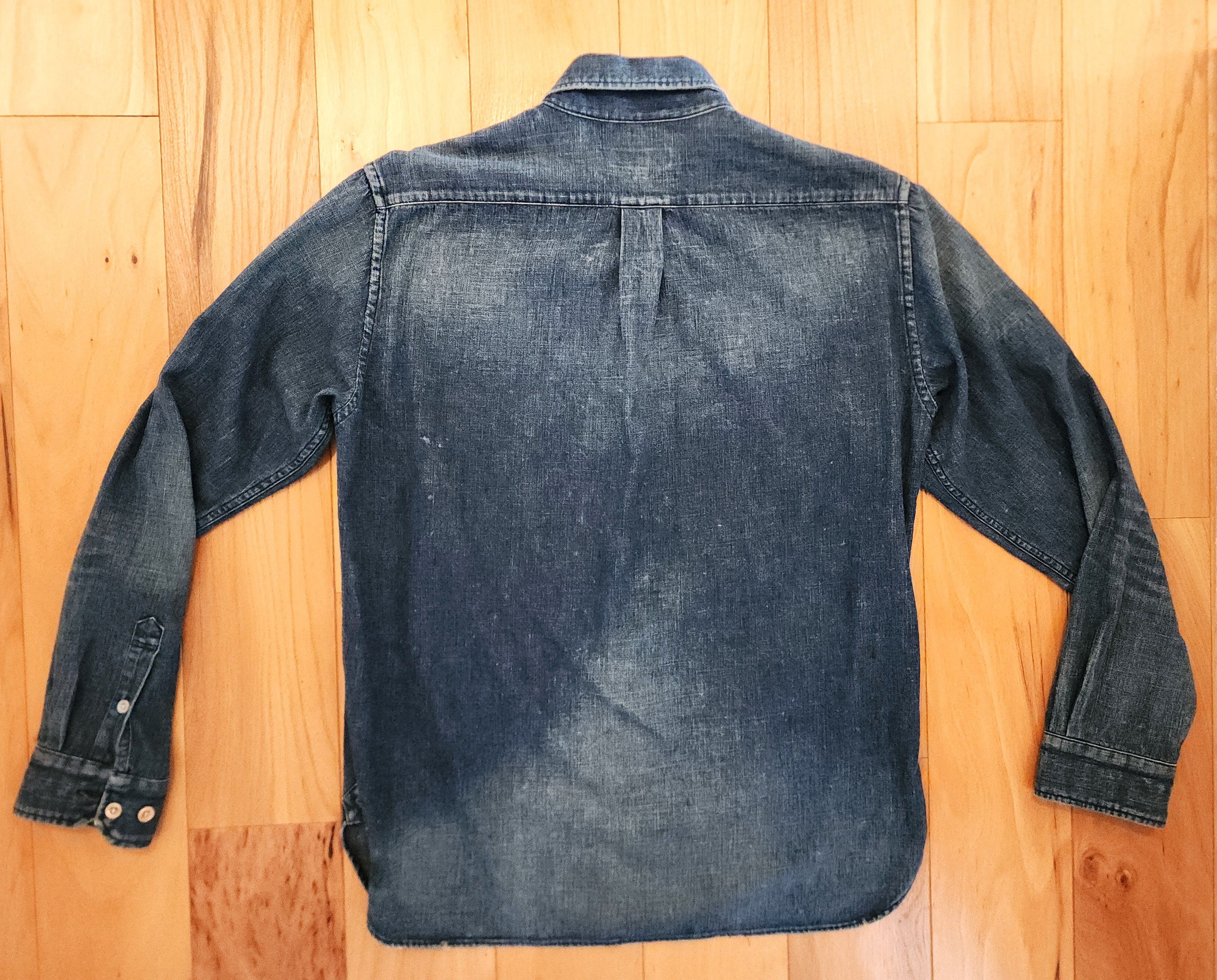 Japan Blue Japan Blue distressed shirt Sizing Large Size US L / EU 52-54 / 3 - 2 Thumbnail