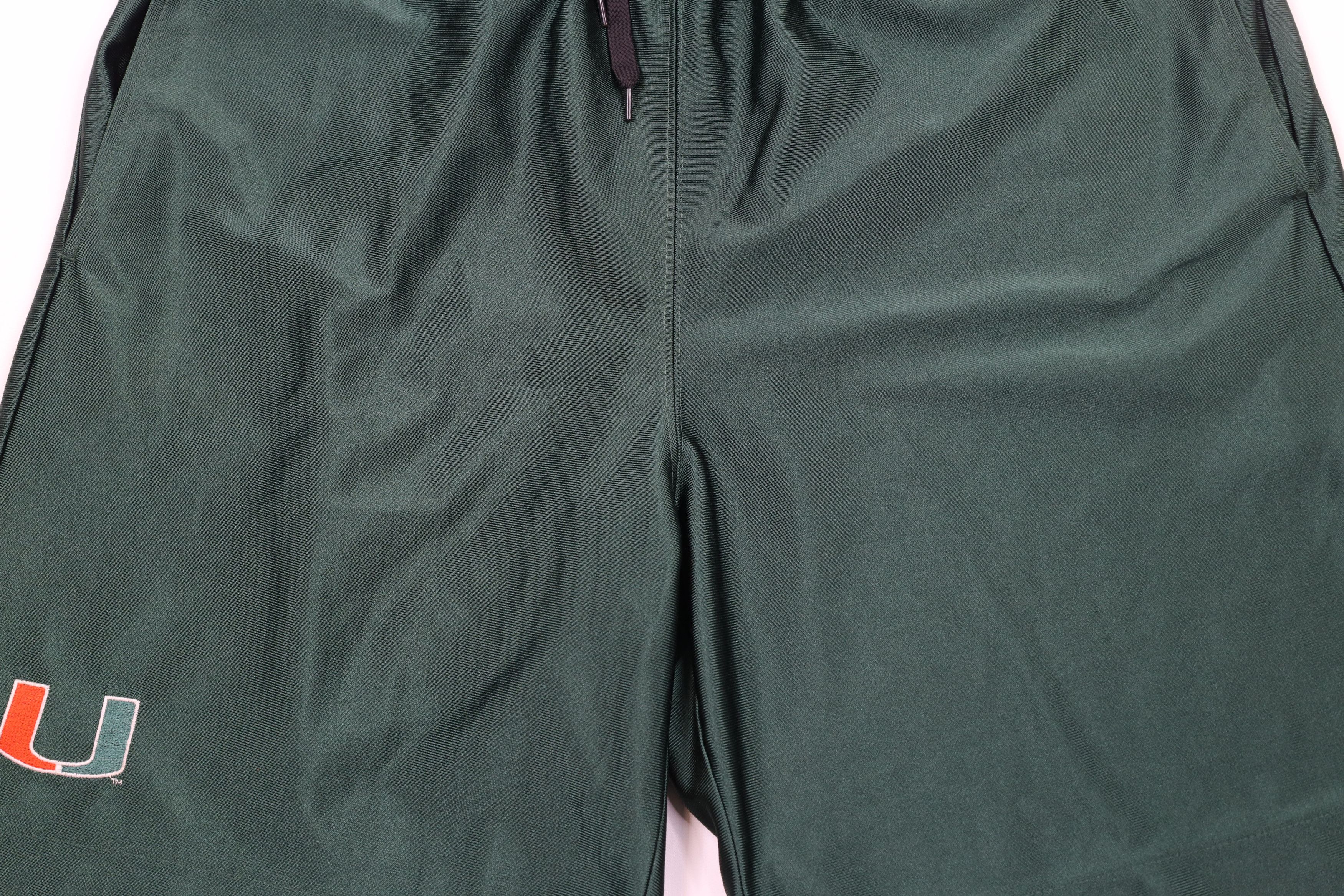 Nike × Vintage Vintage Nike Swoosh University of Miami Basketball Shorts Size US 34 / EU 50 - 3 Thumbnail