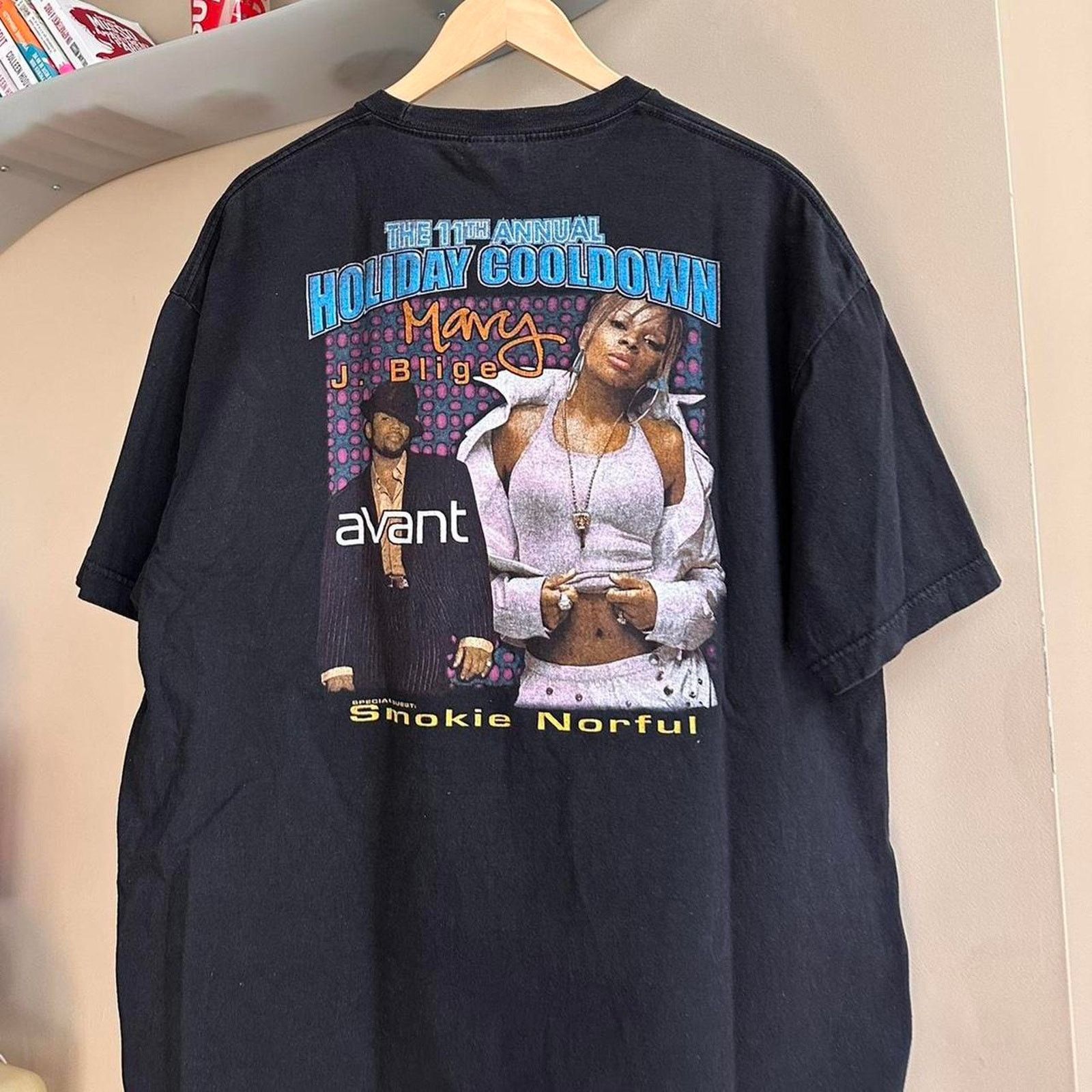 Rap Tees × Vintage Vintage Mary J. Blige Rap Shirt Size US XL / EU 56 / 4 - 2 Thumbnail