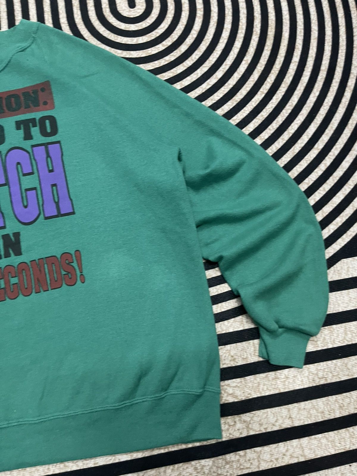 Vintage 90s VINTAGE HUMOR “CAUTION ZERO TO BITCH IN 4.1 SECONDS” Size US XL / EU 56 / 4 - 2 Thumbnail