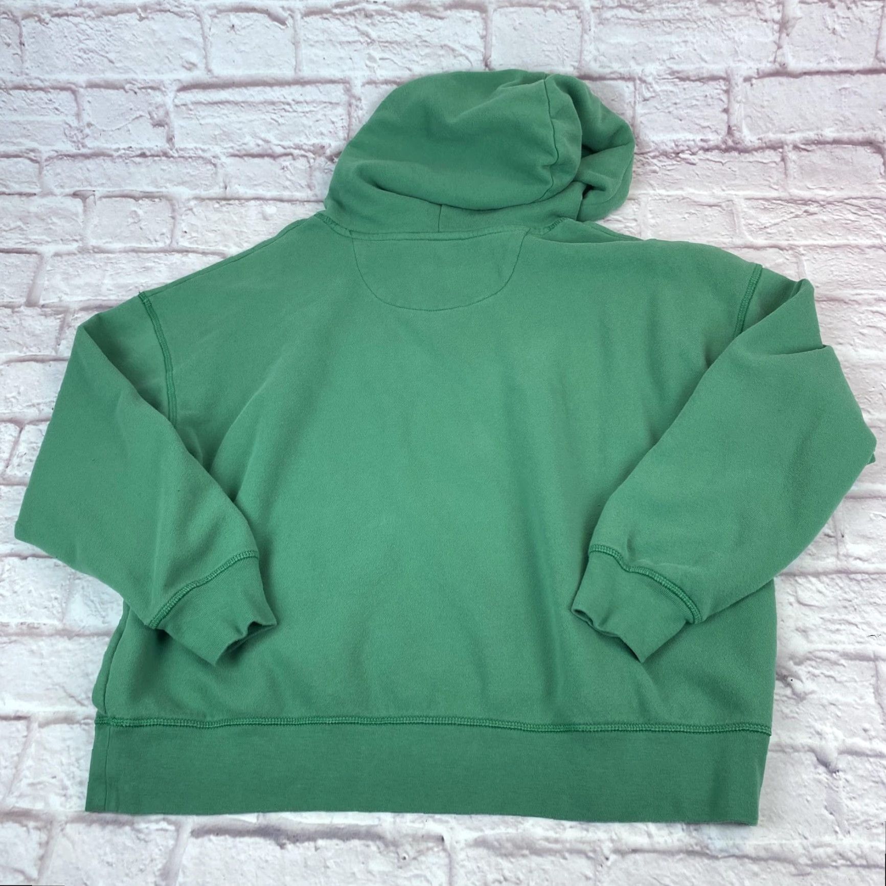American Eagle Outfitters American Eagle Sweatshirt Womens Small Green Oversized 77 Graphic Pullover Size S / US 4 / IT 40 - 5 Thumbnail