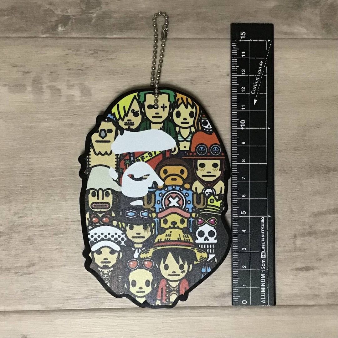 Bape BAPE × ONE PIECE APE HEAD Card Case Luffy a bathing ape Size ONE SIZE - 4 Thumbnail