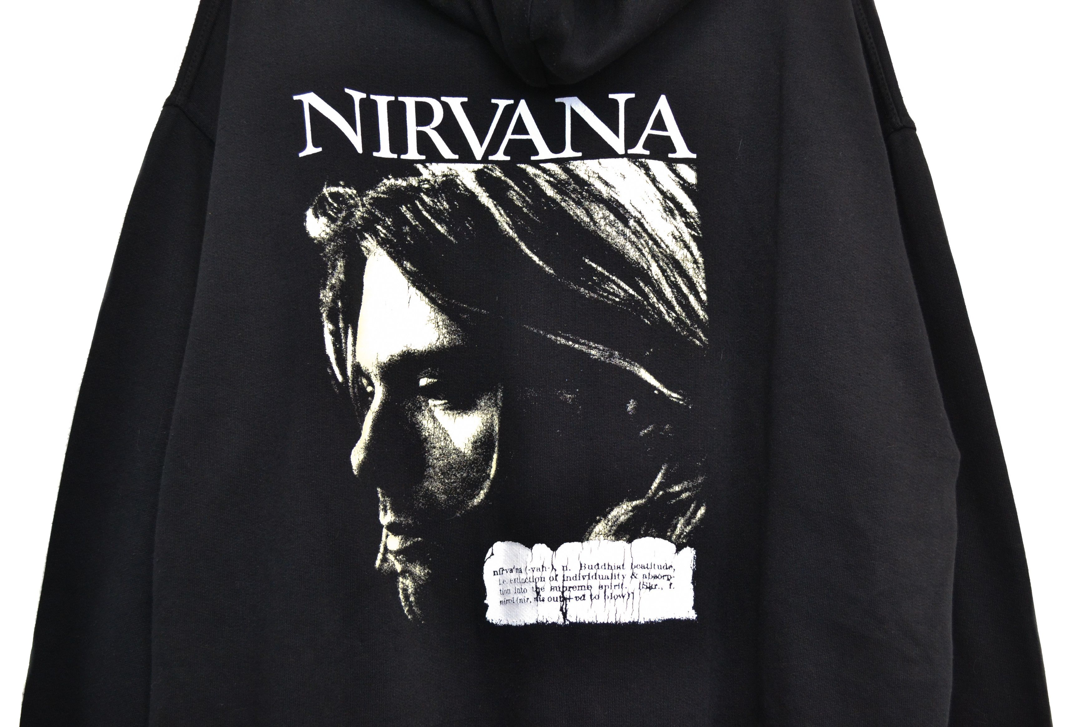 Vintage Nirvana Kurt Cobain Double Sided Hoodie