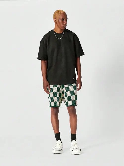 Japanese Brand × Vintage Crochet Knit Drop Shorts Vintage Size US 34 / EU 50 - 2 Thumbnail