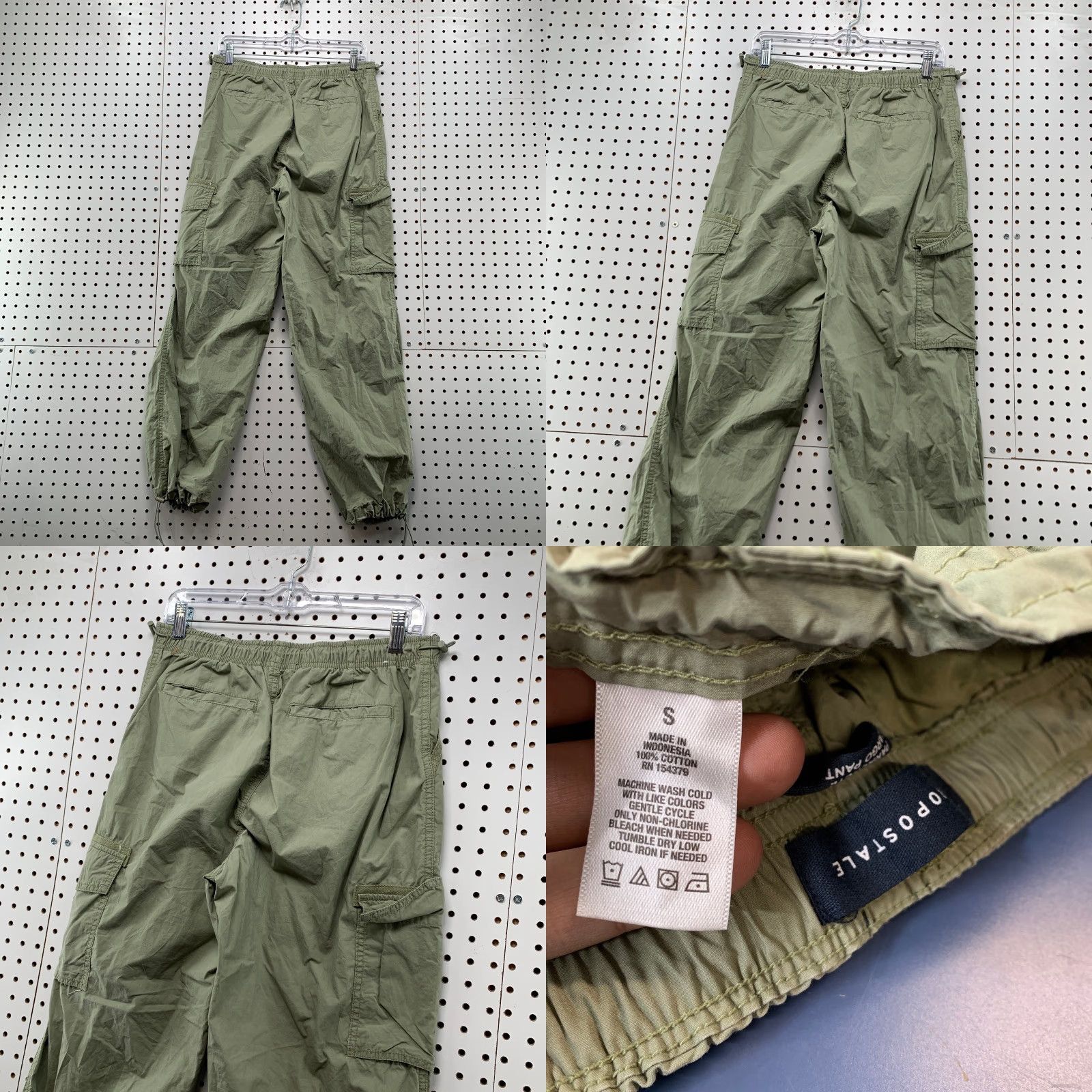 Vintage AEROPOSTALE Cargo Pants Womens Small Green Nylon Relaxed Fit 30x30 Casual Size 28" / US 6 / IT 42 - 8 Thumbnail
