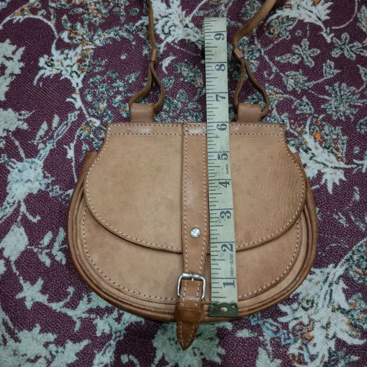 Genuine Leather Vintage Genuine Leather Mini Saddle Crossbody Bag Size ONE SIZE - 11 Thumbnail