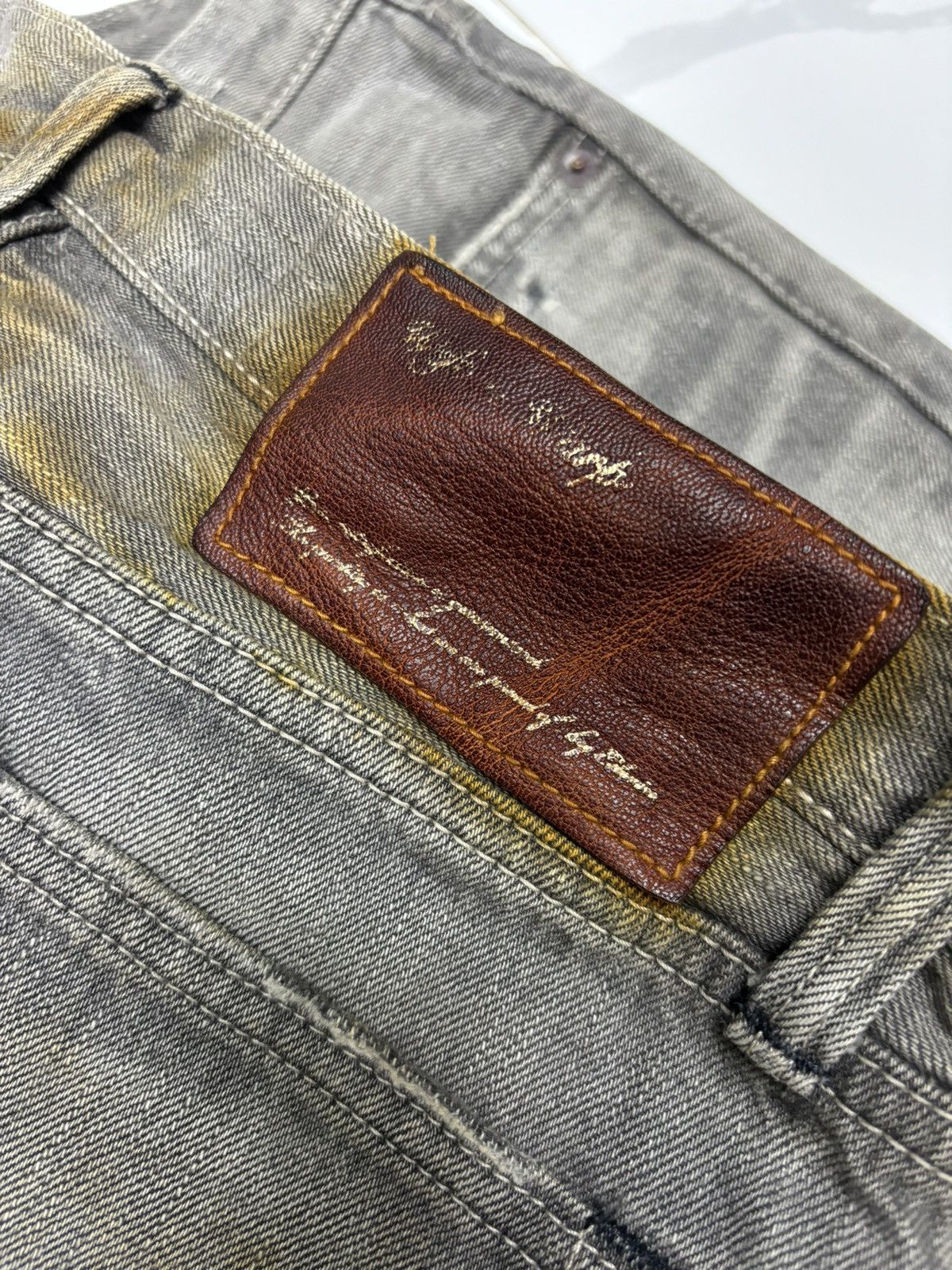 Edwin 🔥Rare Edwin Smoke Grey Clawmark Selvedge Denim Jeans Size US 30 / EU 46 - 9 Thumbnail