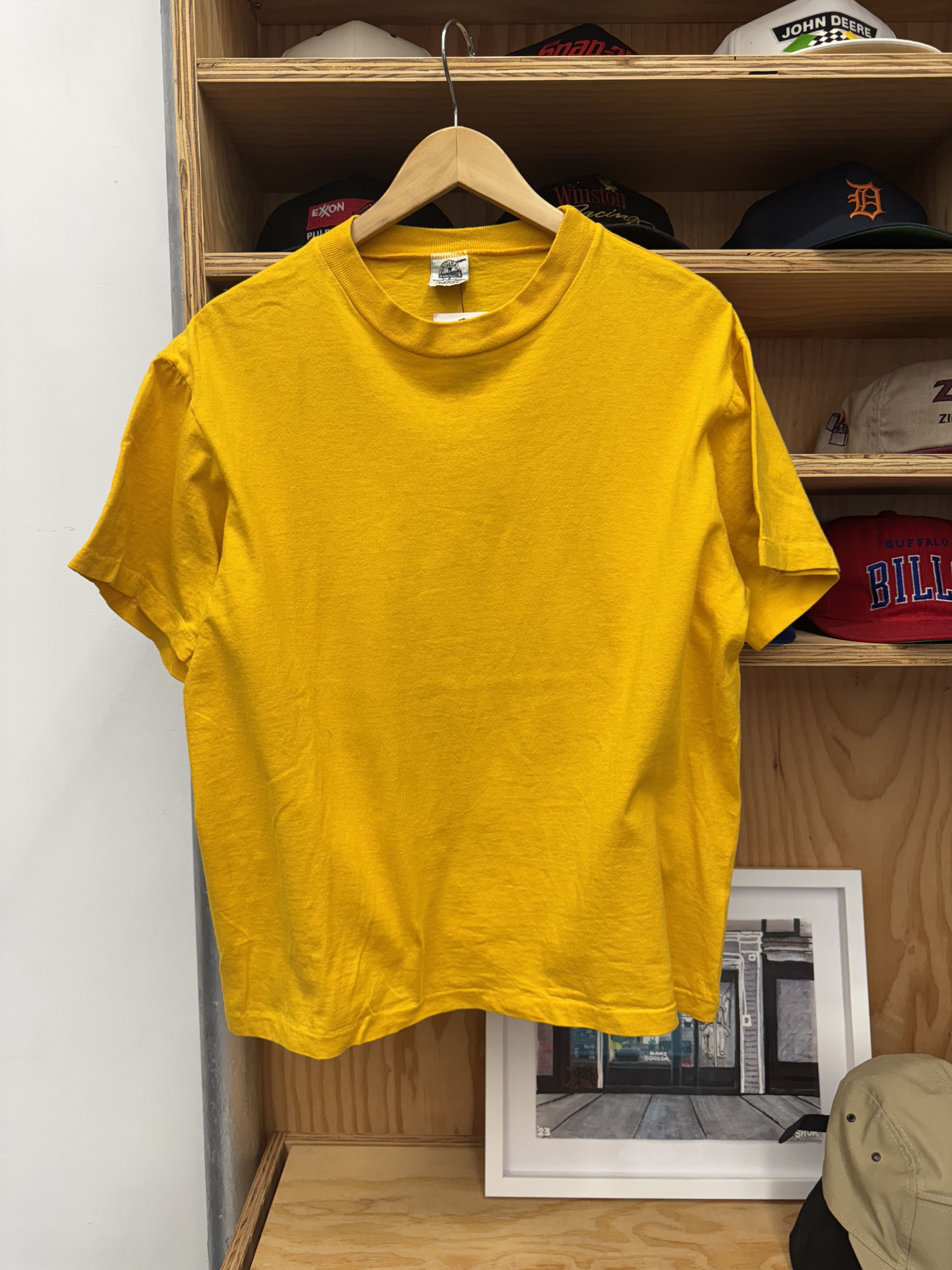 Other Vintage Yellow Blank Tee Size US M / EU 48-50 / 2 - 1 Thumbnail