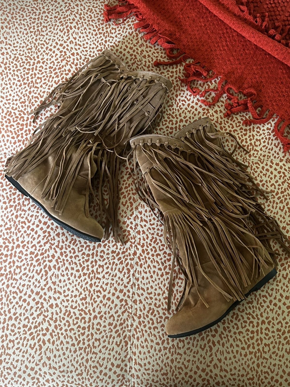 Michael Kors Suede Fringe boots 🤎 Size US 11 / IT 41 - 1 Thumbnail