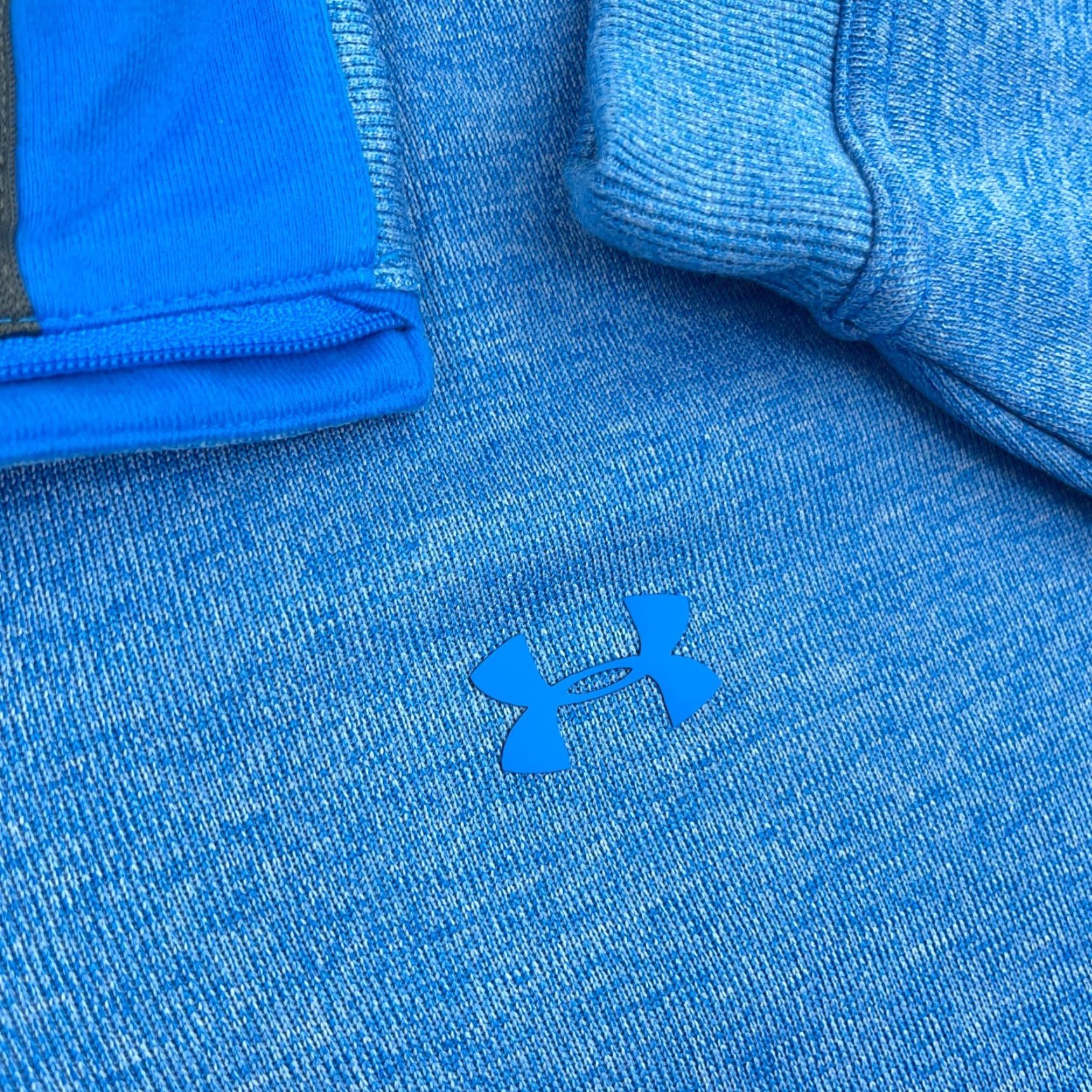 Under Armour Under Armour Sweatshirt Men 2XL Blue Pull Over 1/4 Zip Mock Neck Sports Classic Storm Size US XXL / EU 58 / 5 - 4 Thumbnail