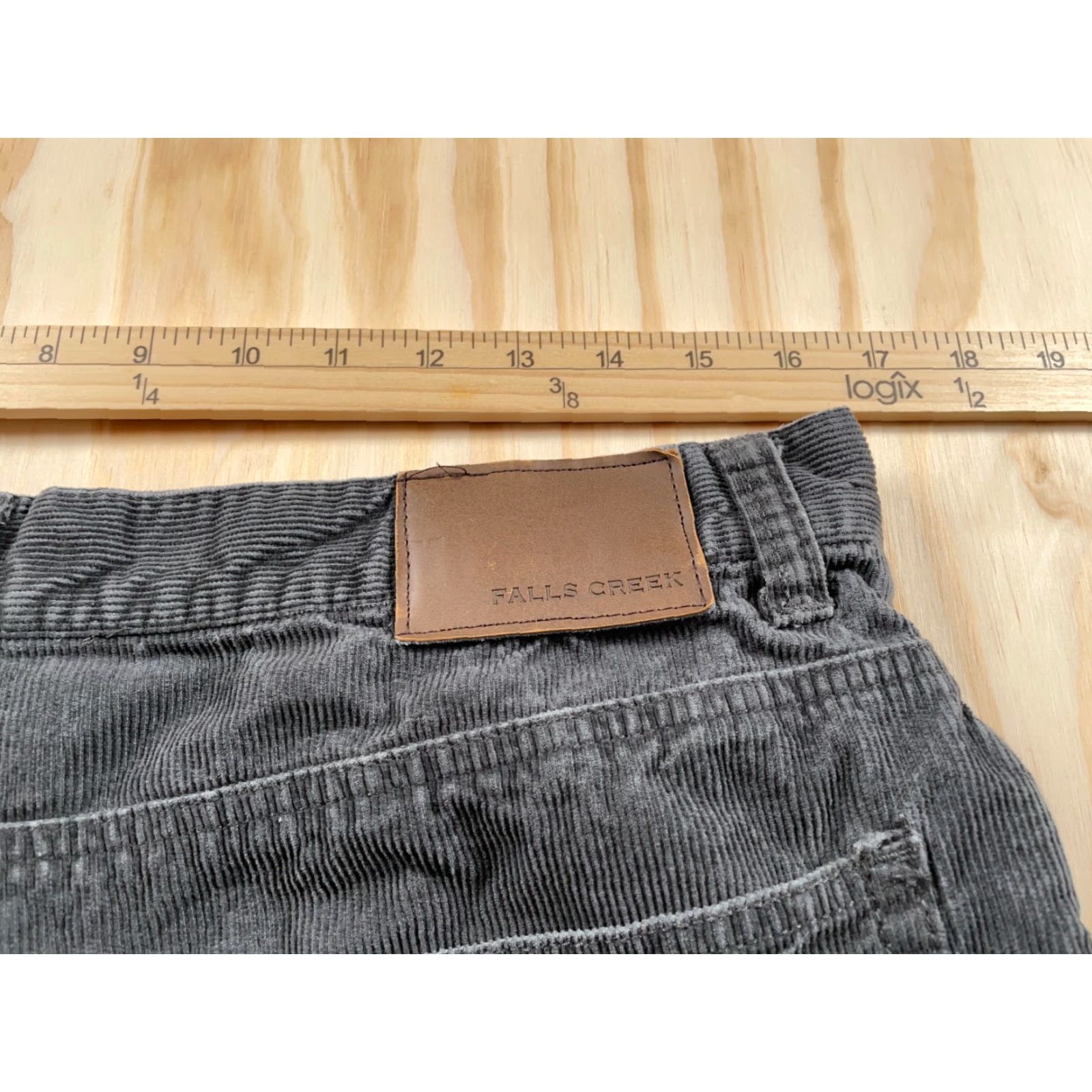 Vintage VINTAGE Falls Creek Men's Straight Leg Corduroy Pants 34x30.5 Dark Gray Y2K Retro Punk Skater Size US 33 - 4 Thumbnail