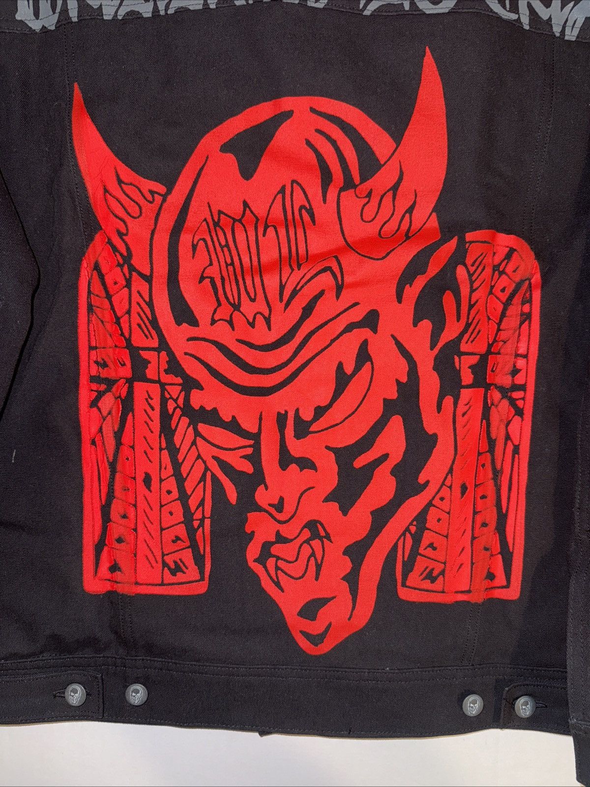 Warren Lotas Warren Lotas Demon Hooded Trucker Jacket NWT Size Large Size US L / EU 52-54 / 3 - 9 Thumbnail