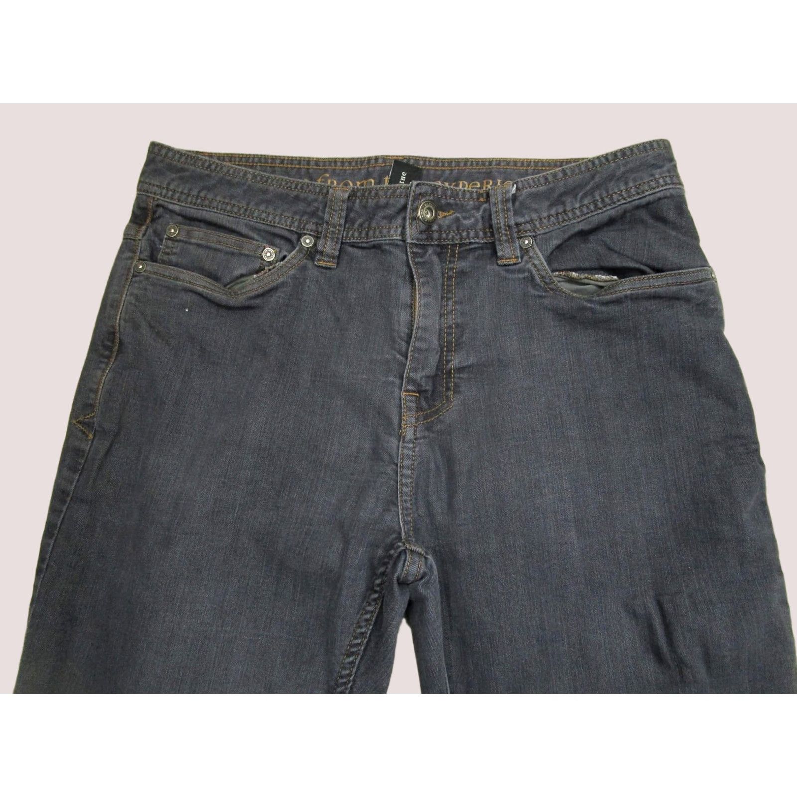 Prana prAna Jeans Slim Mens 32x32 Gray Straight Denim Cotton Polyester 5-Pocket Regular Zip Closure Slim Fit Classic Modern Preppy Style Boys? Size US 32 / EU 48 - 1 Thumbnail