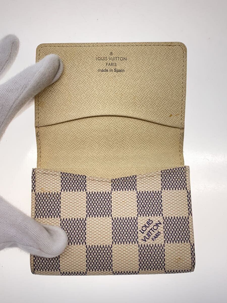 Louis Vuitton Louis Vuitton Damier Azur Envelope Carte de Visite White Size ONE SIZE - 4 Thumbnail