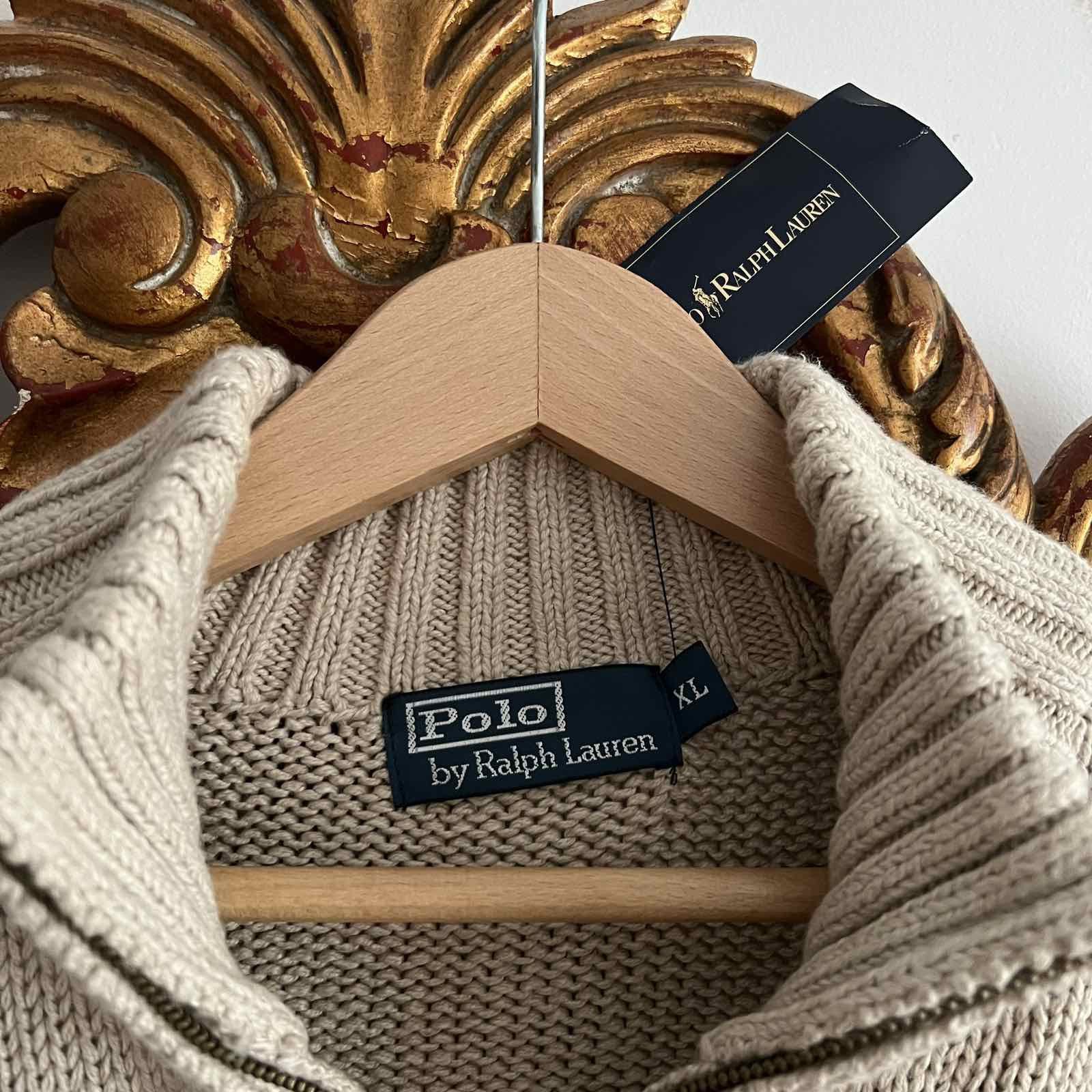 Polo Ralph Lauren × Vintage Vintage Polo Ralph Lauren 1\4 Zip Knit Sweater 90s Size US XL / EU 56 / 4 - 5 Thumbnail