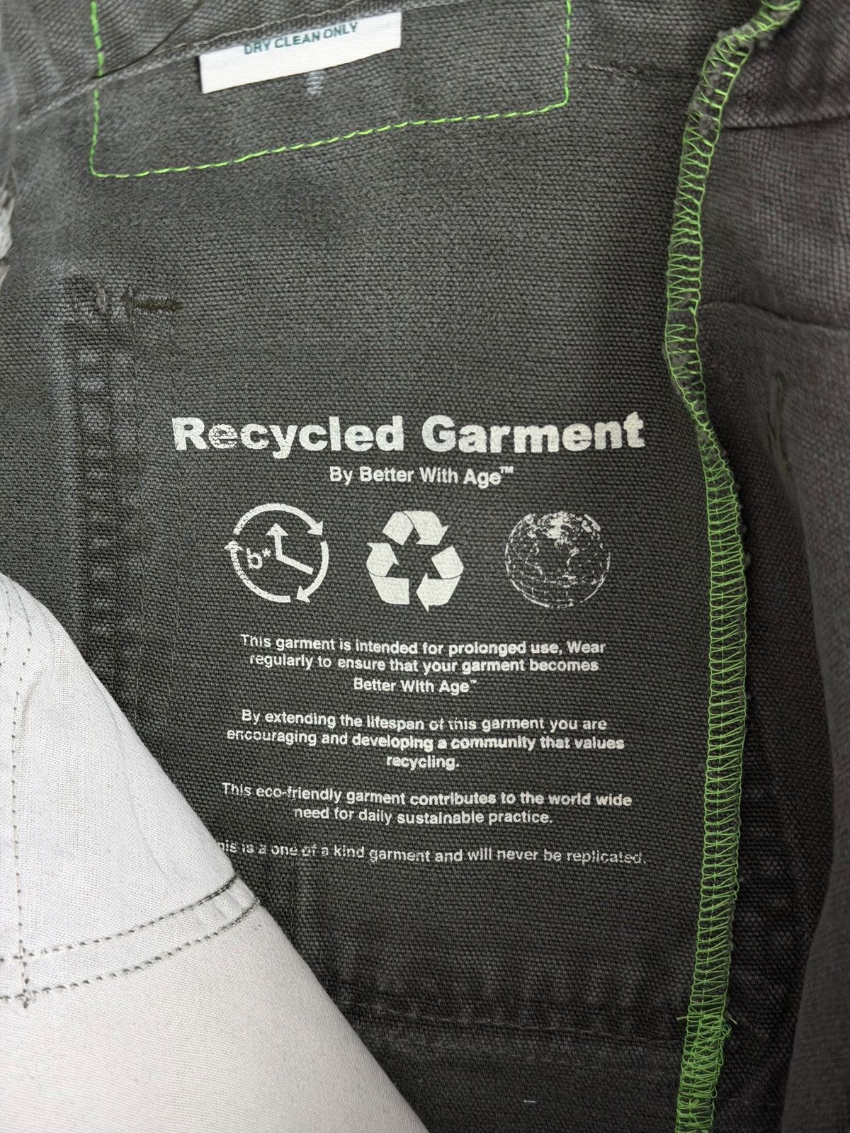 Better With Age Better With Age Olive Wide Leg Carhartt Jeans Size US 30 / EU 46 - 7 Thumbnail