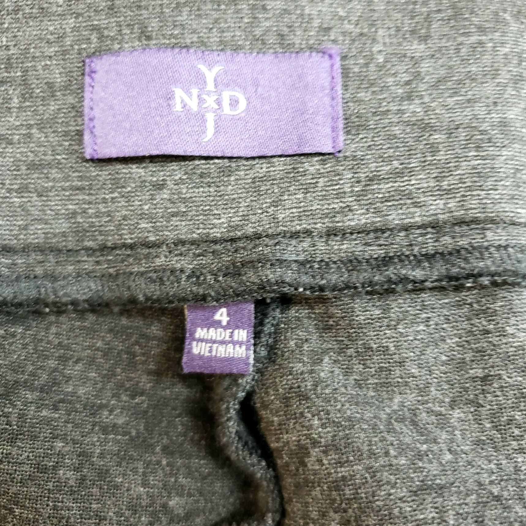 NYDJ NYDJ Womens Ponte Knit Cropped Skinny Pants Sz 4 Gray Mid Rise Pull On Womens Pants Cropped 4 Gray NYDJ Size 27" / US 4 / IT 40 - 7 Thumbnail