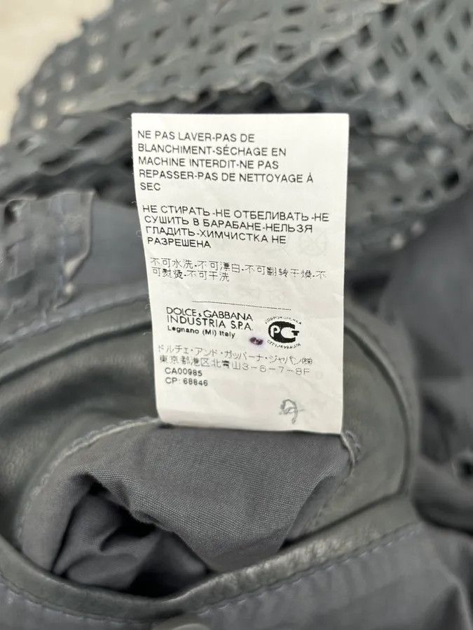 Dolce & Gabbana SS2011 Dolce & Gabbana Perfored Leather Blazer Jacket Size 42R - 10 Thumbnail