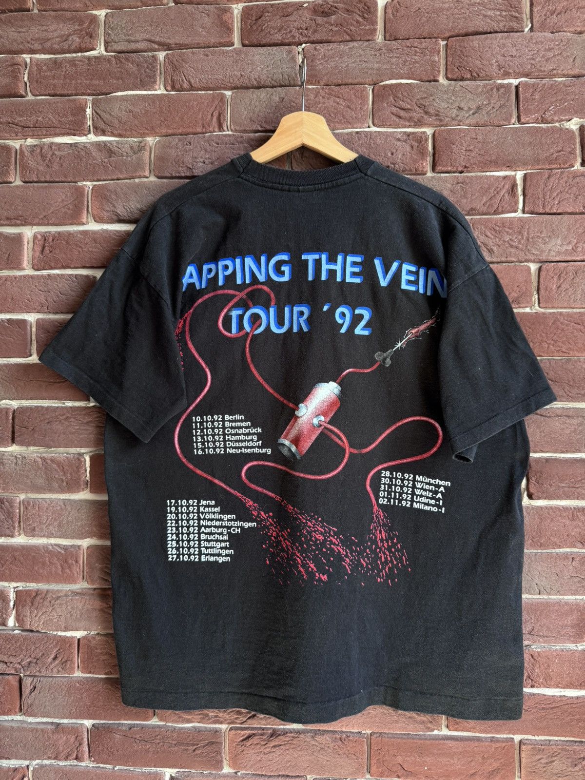 Band Tees 1992 Rare Sodom Tapping Vein Thrash Metal Band Vintage tee Size US XL / EU 56 / 4 - 2 Thumbnail