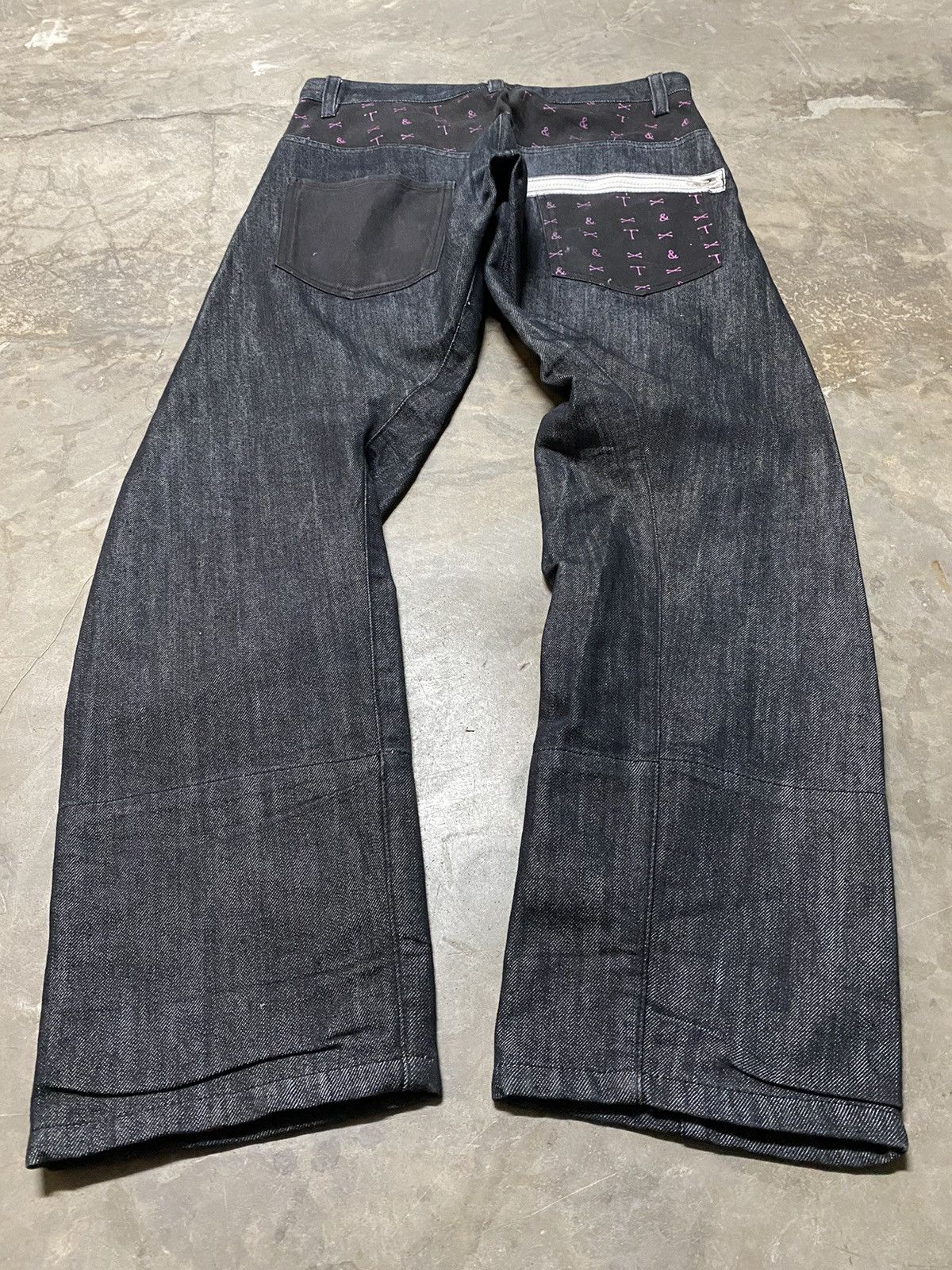 Japanese Brand Flare Jeans Japan Tarnish & Twist Baggy Loose Denim Size US 32 / EU 48 - 9 Thumbnail