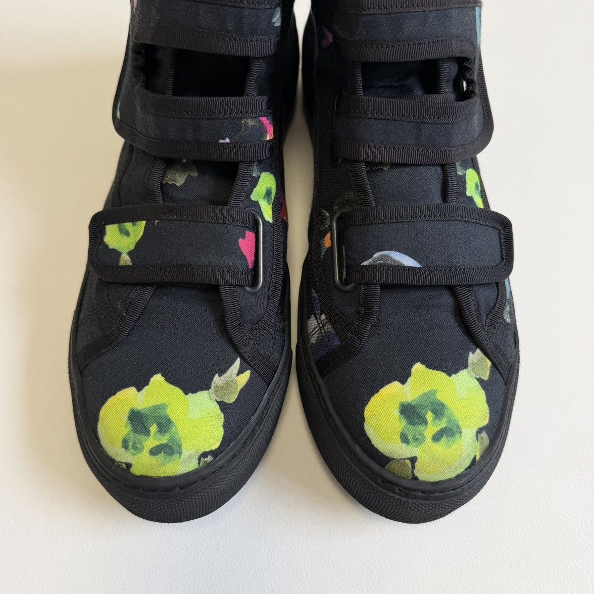 Raf Simons S/S 13 Floral Print Canvas Velcro Sneakers Size US 9 / EU 42 - 8 Thumbnail