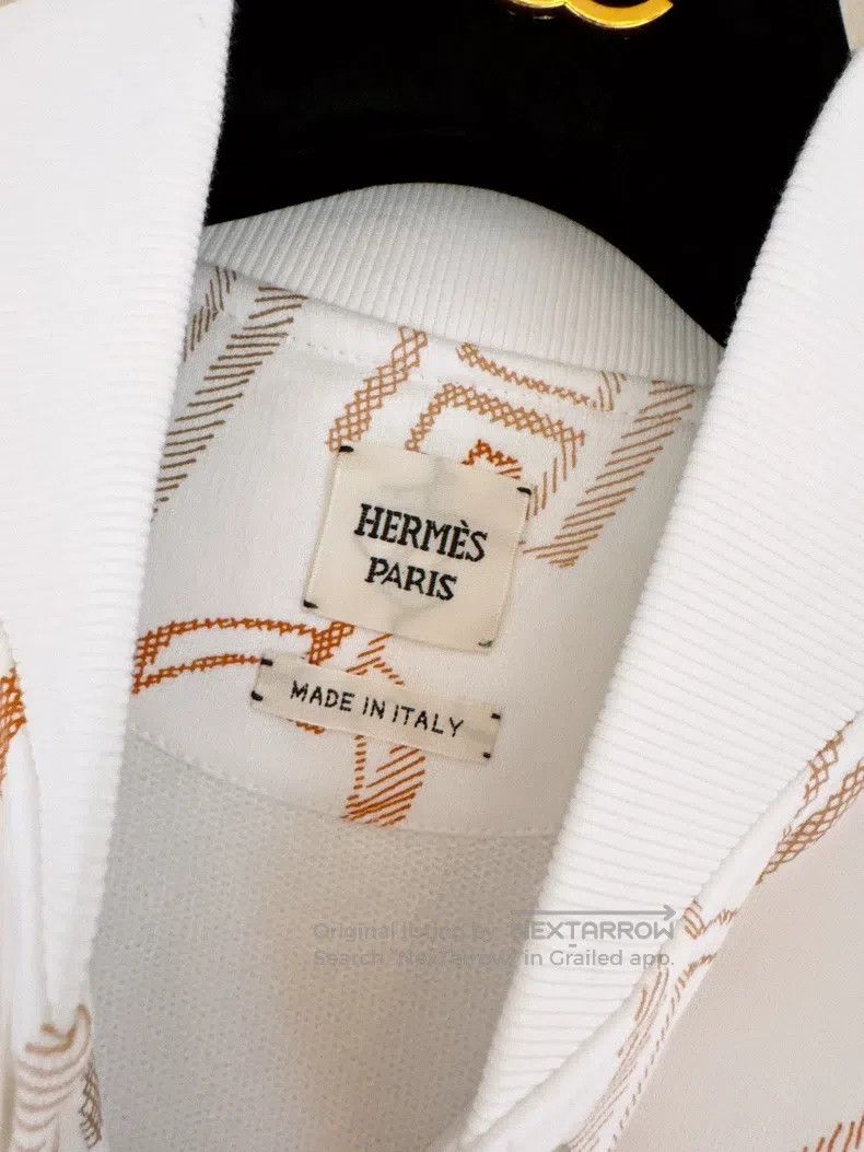 Other Hermes Spinning Rhythm White Baseball Jacket Size XS / US 0-2 / IT 36-38 - 8 Thumbnail