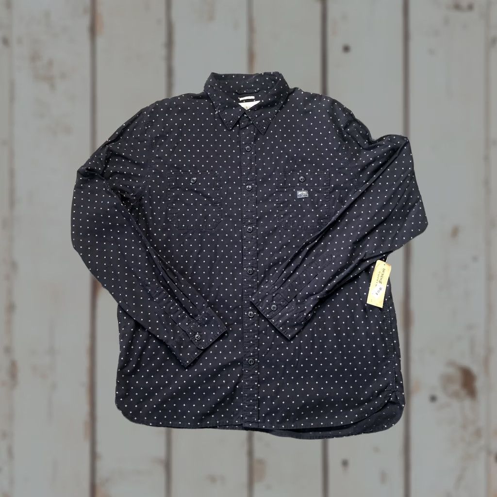 Ralph Lauren VINTAGE Denim & Supply Ralph Lauren Shirt Mens 2XL Blue Diamond Argyle Button-Up Pockets Embroidered Long Sleeve Knit Cotton Size US XXL / EU 58 / 5 - 1 Thumbnail