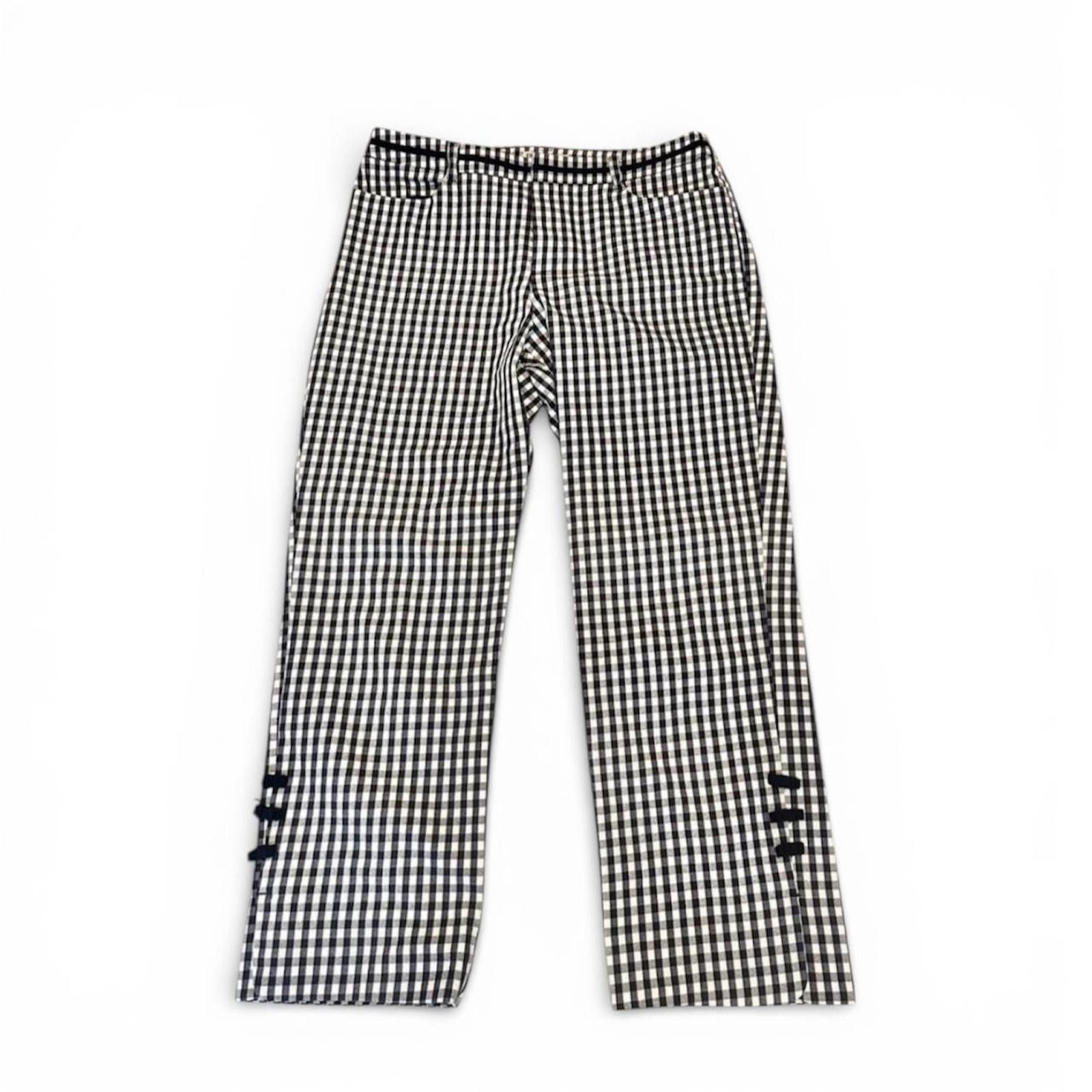 Other Cottage core 2000s style low rise checked capri pants Size 26" / US 2 / IT 38 - 1 Preview