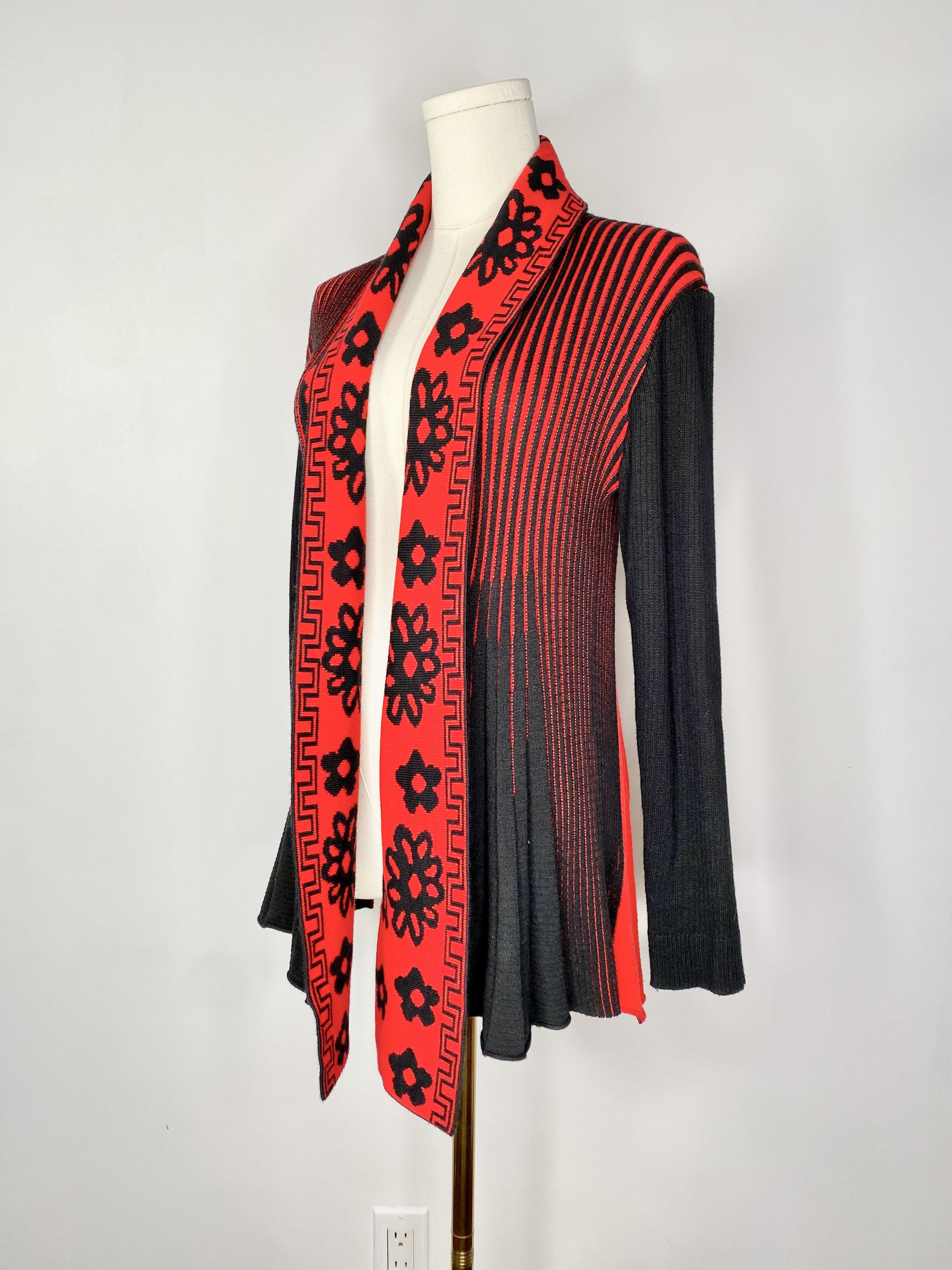 Dolls Kill Evidence - Red / Black Cardigan Size ONE SIZE - 1 Thumbnail