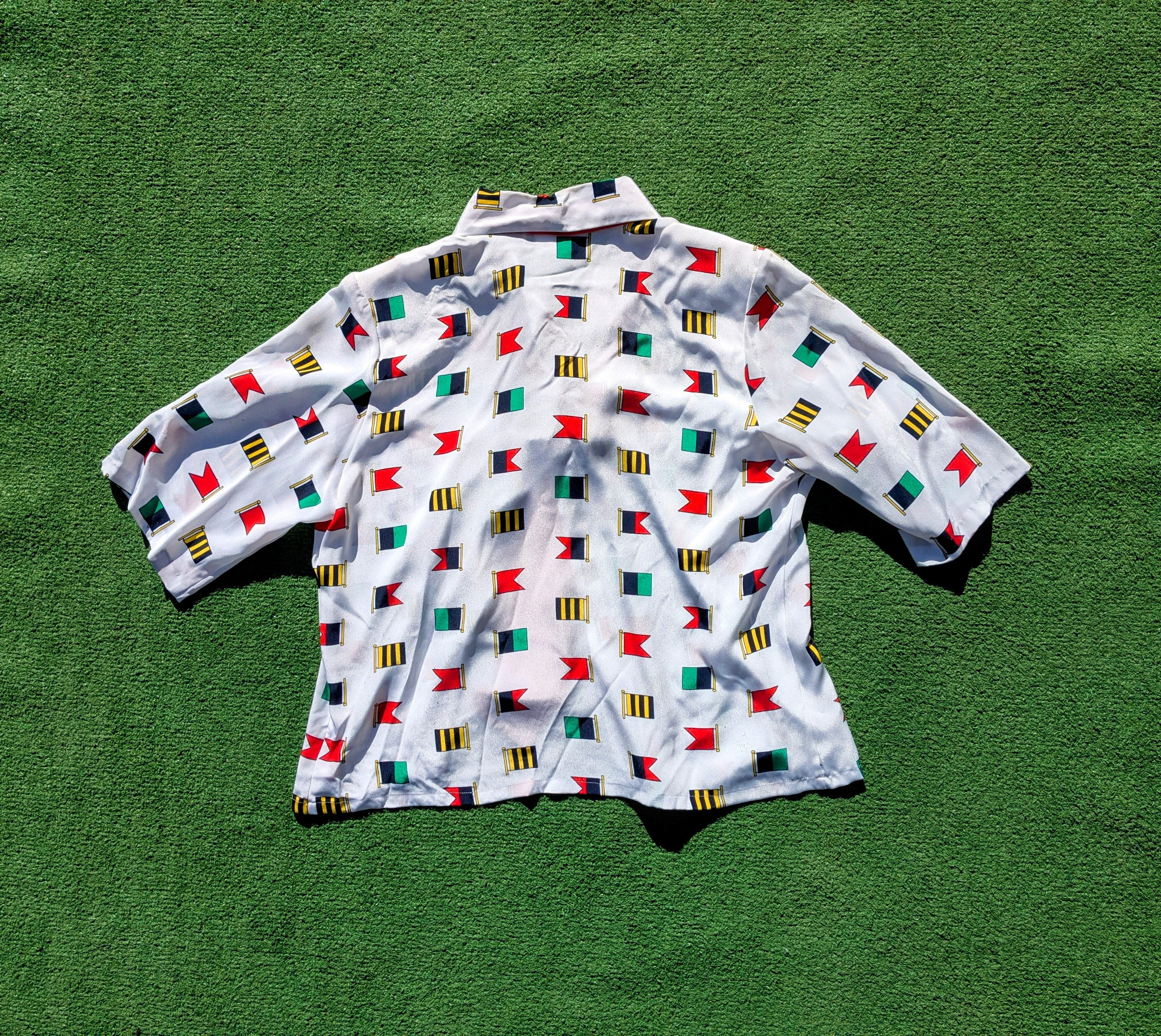 Other VTG 1990s Koret Career Petites Flag Fashion Sample Blouse Size XL / US 12-14 / IT 48-50 - 6 Thumbnail