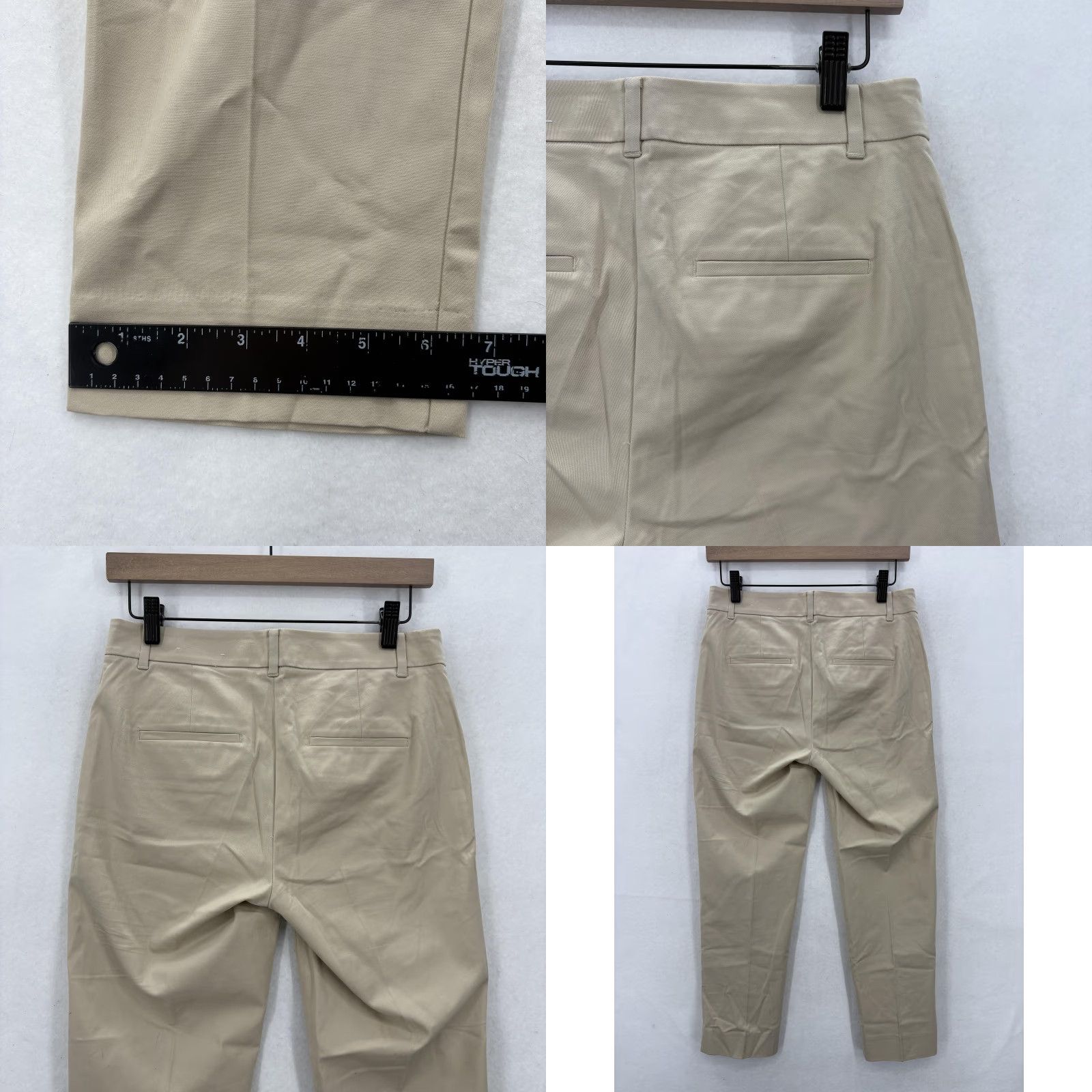Ann Taylor Ann Taylor Pants Womens 0 Beige Stretch Chino Slim Ankle Dress Career Khaki NWT Size 25" / US 0 / IT 36 - 9 Thumbnail