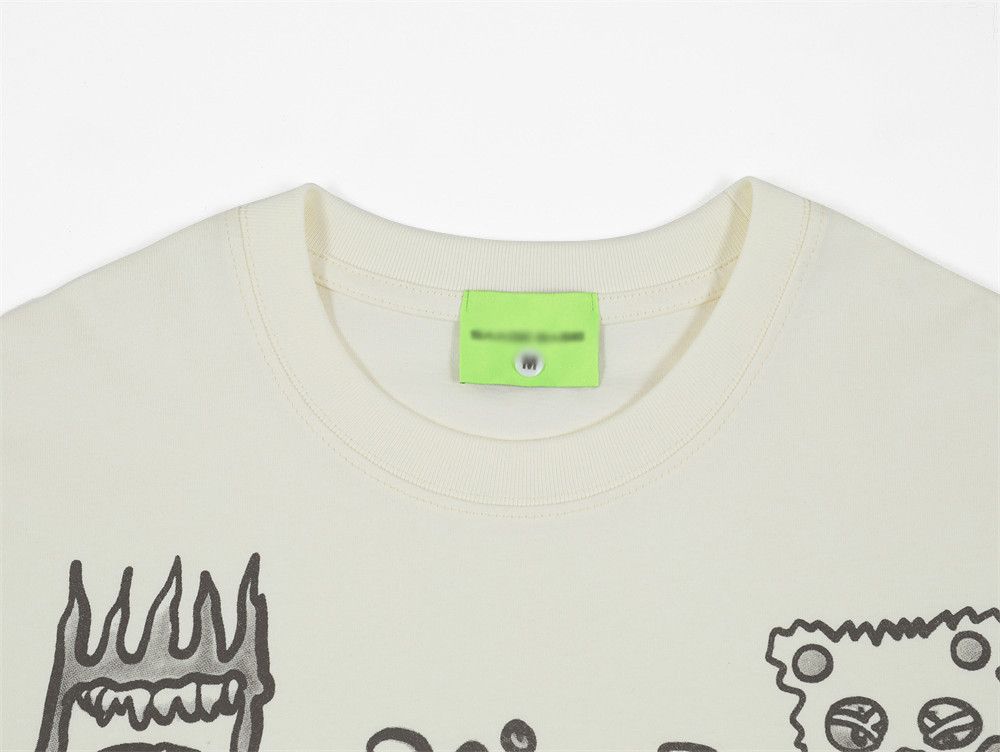 Vintage Hip-hop trendy loose casual cartoon graffiti print T-shirt Size US M / EU 48-50 / 2 - 3 Thumbnail