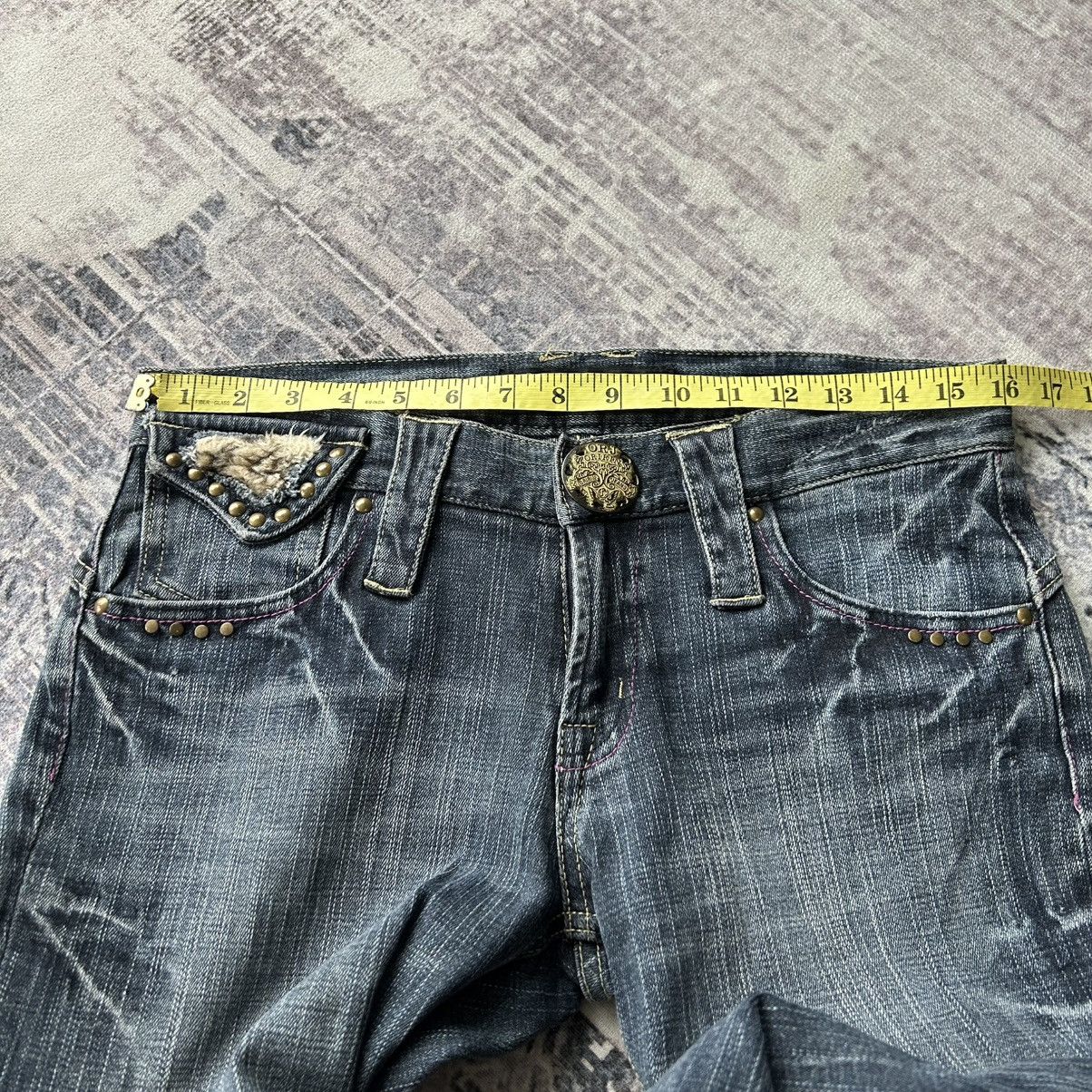 Japanese Brand Oririn Rabbit Flared Jeans Size 32" / US 10 / IT 46 - 15 Thumbnail