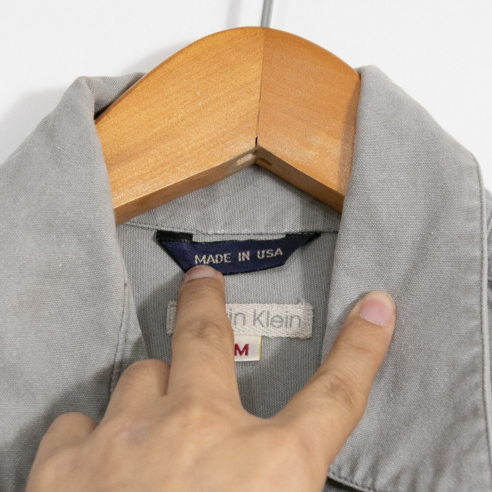Calvin Klein × Vintage Vintage 90s Calvin Klein Canvas Vest Mens Medium - Grunge Size US M / EU 48-50 / 2 - 5 Thumbnail