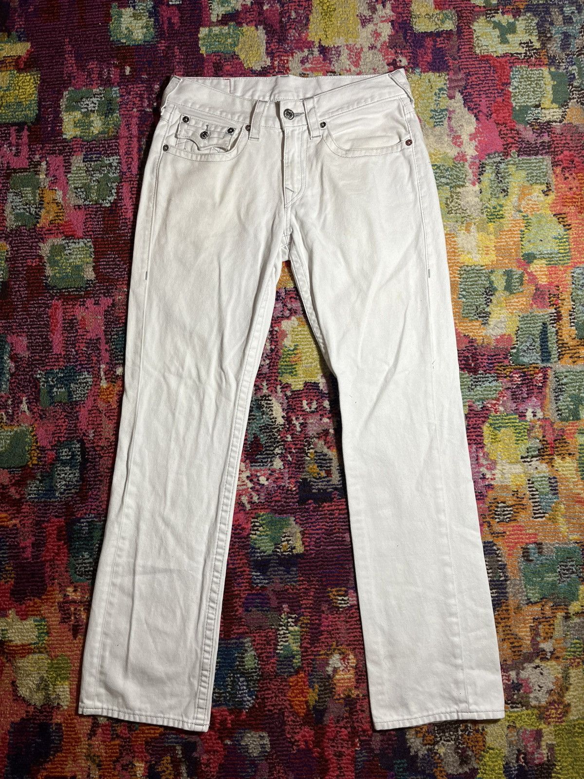 True Religion Y2K True Religion White Jeans 31 Size US 31 - 2 Thumbnail