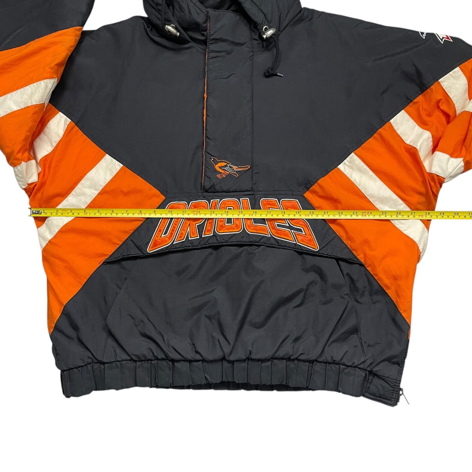 MLB VTG 90s BALTIMORE ORIOLES STARTER HOODED PUFFER JACKET Size US L / EU 52-54 / 3 - 13 Thumbnail