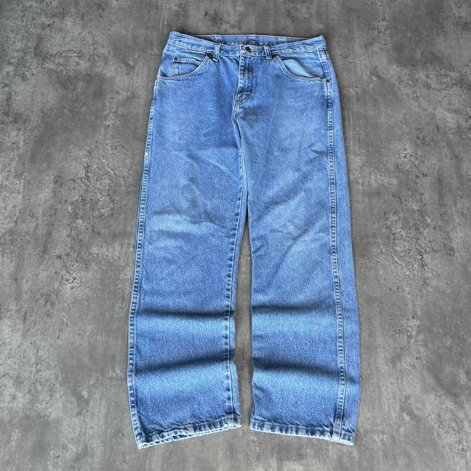 Carhartt × Vintage Vintage Y2K Wrangler Baggy Skater Grunge Tech Denim Jeans Size US 34 / EU 50 - 1 Thumbnail