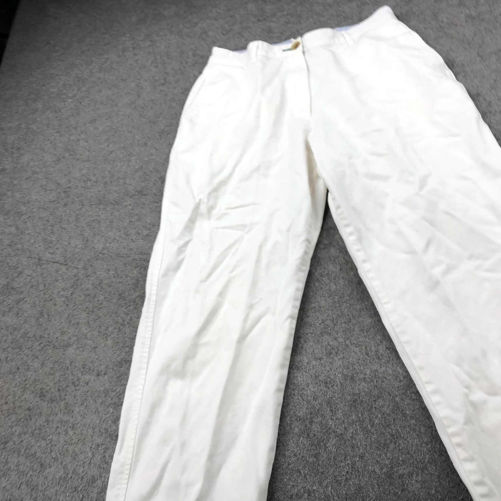Tommy Hilfiger VINTAGE Tommy Hilfiger Pants Womens 10 White Straight Leg Casual Preppy Logo 90s Womens Size 32" / US 10 / IT 46 - 3 Thumbnail