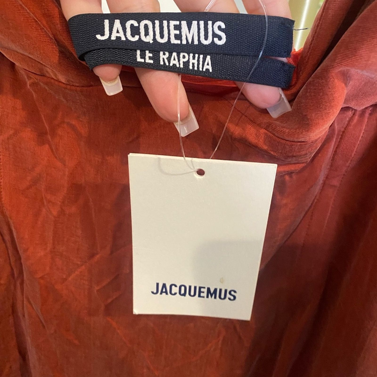 Jacquemus JACQUEMUSOrange Le Raphia Midi Terracotta Dress 40 Size L / US 10 / IT 46 - 6 Thumbnail
