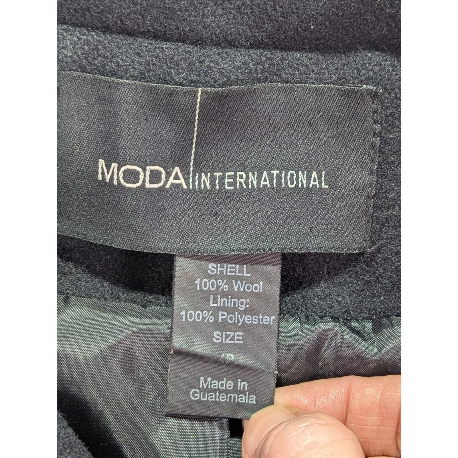 Other × Victoria's Secret VTG 90s Size 4P Black 100% Wool Mid-Length Pea Coat Size S / US 4 / IT 40 - 4 Thumbnail