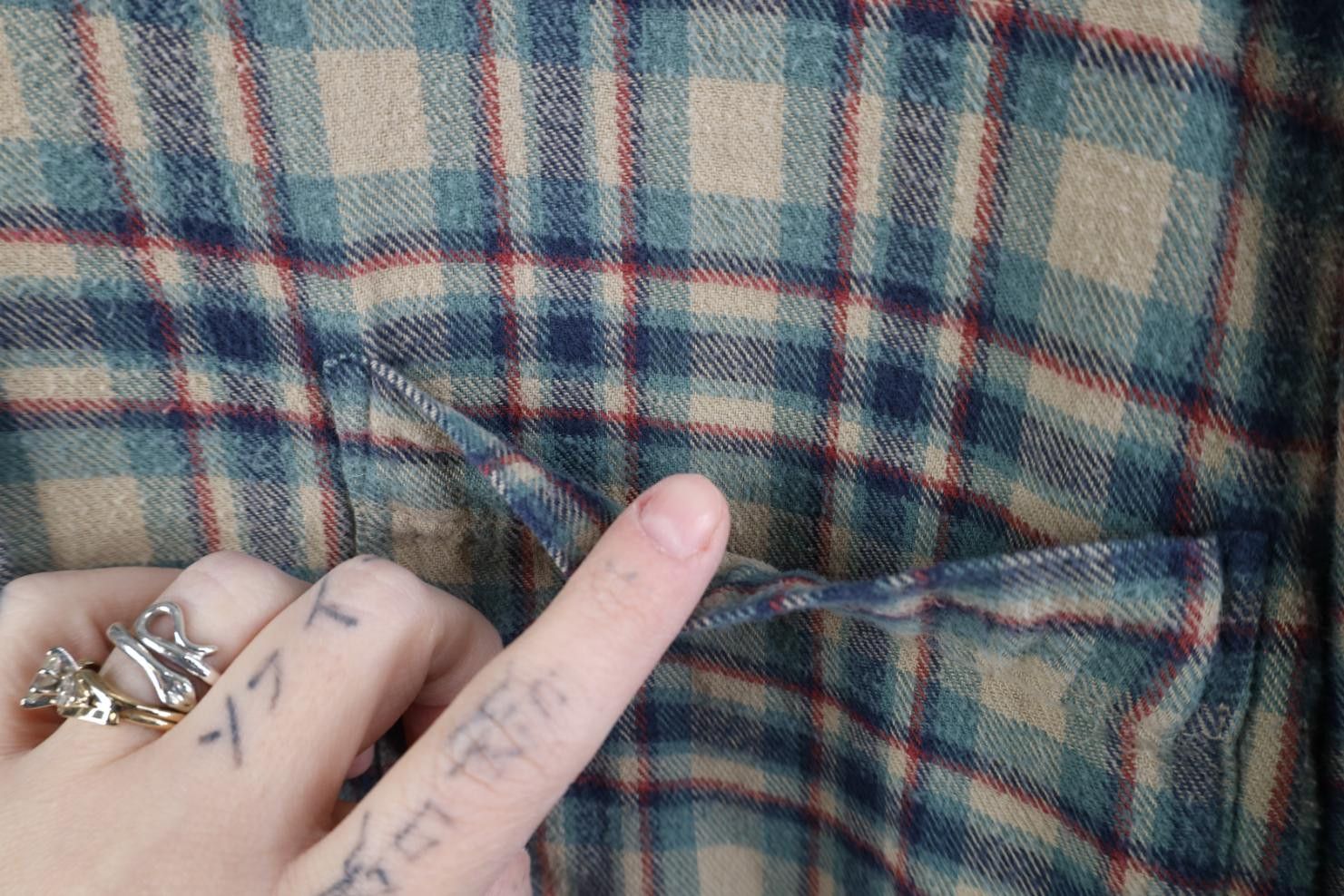 Vintage Vintage 90s Streetwear Flannel Button Down Shirt Plaid Size US XL / EU 56 / 4 - 6 Thumbnail