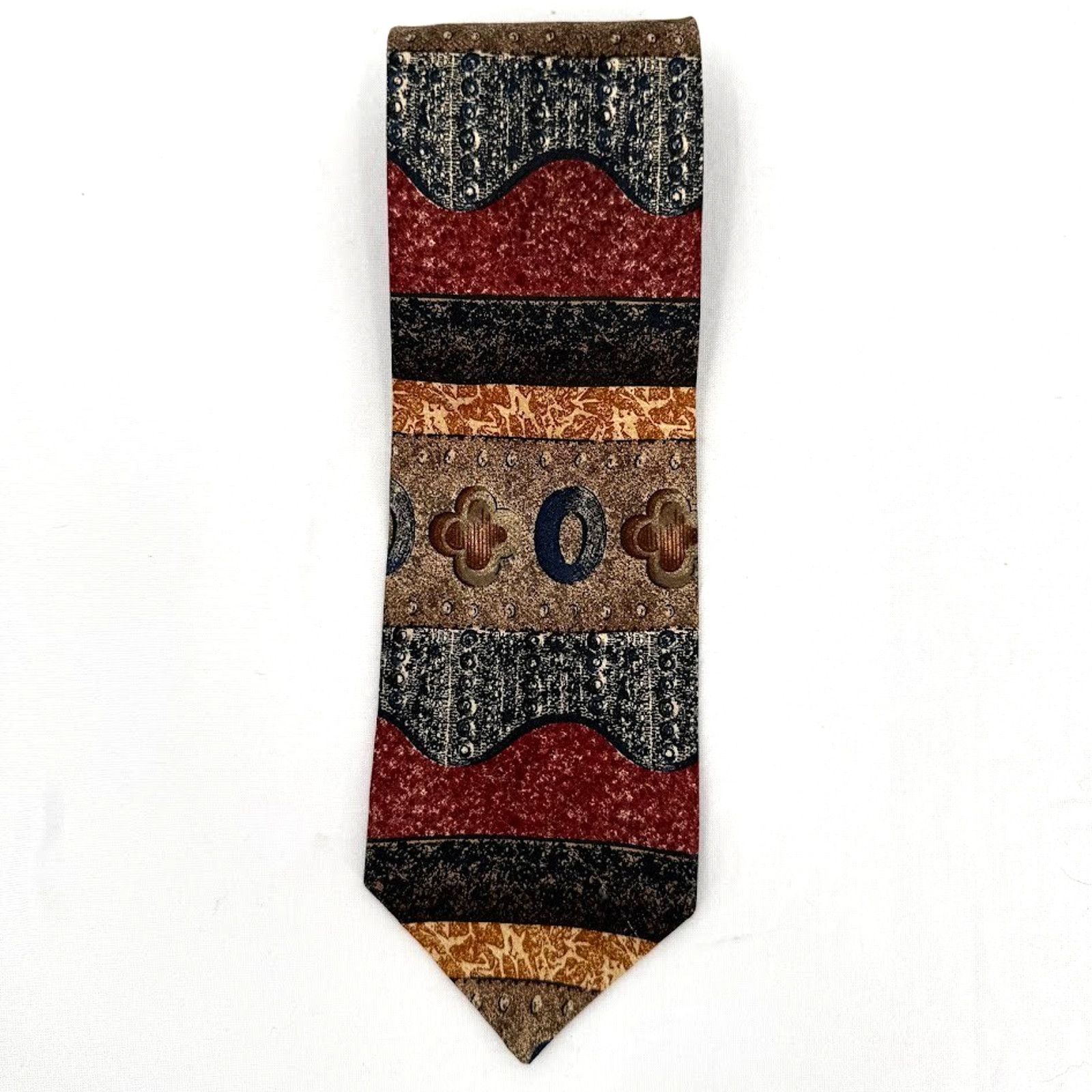 & Other Stories Vintage Abstract Silk Tie Elizabeth Nell Geometric Size ONE SIZE - 1 Thumbnail